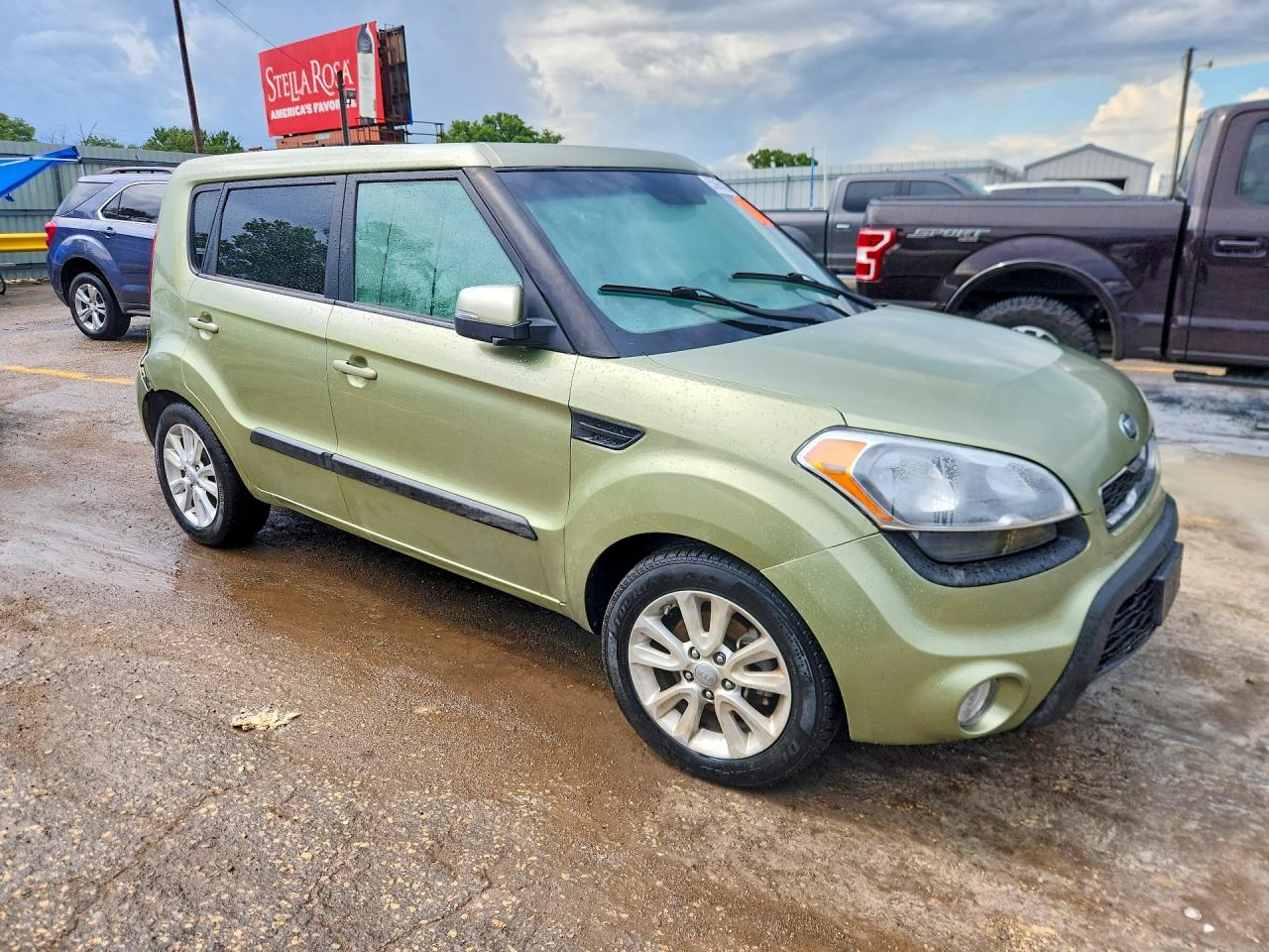 2013 Kia Soul + Зеленый vin: KNDJT2A67D7551761
