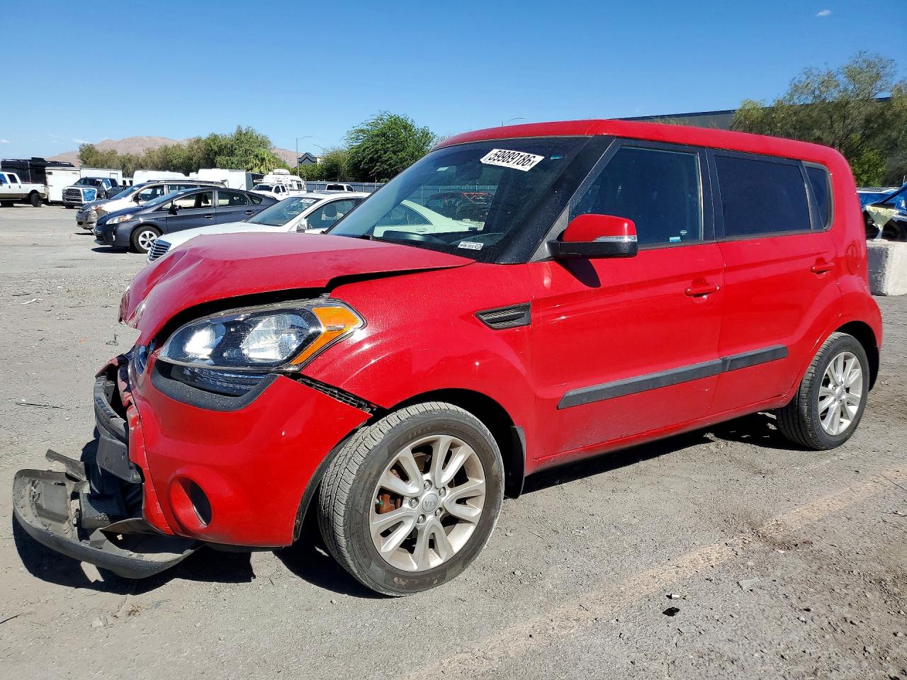 2013 Kia Soul Red vin: KNDJT2A67D7574859