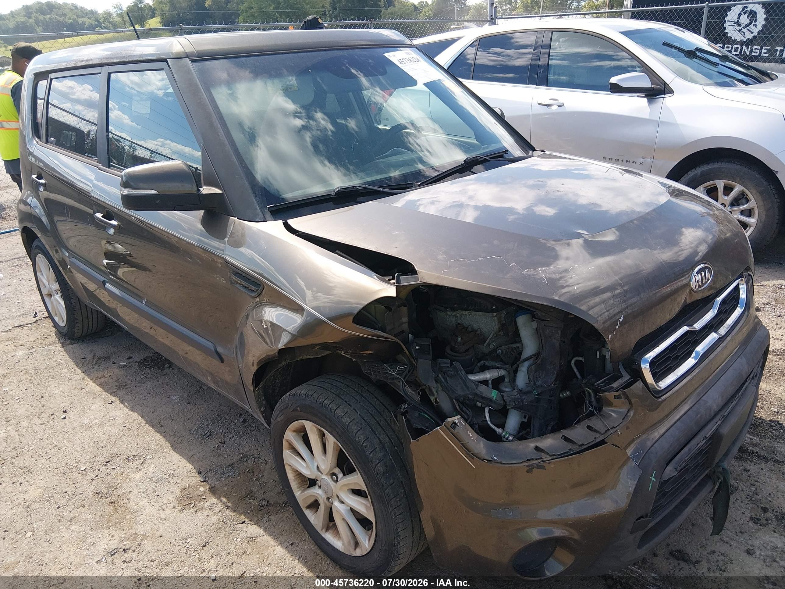 2012 Kia Soul + Brown vin: KNDJT2A68C7379528