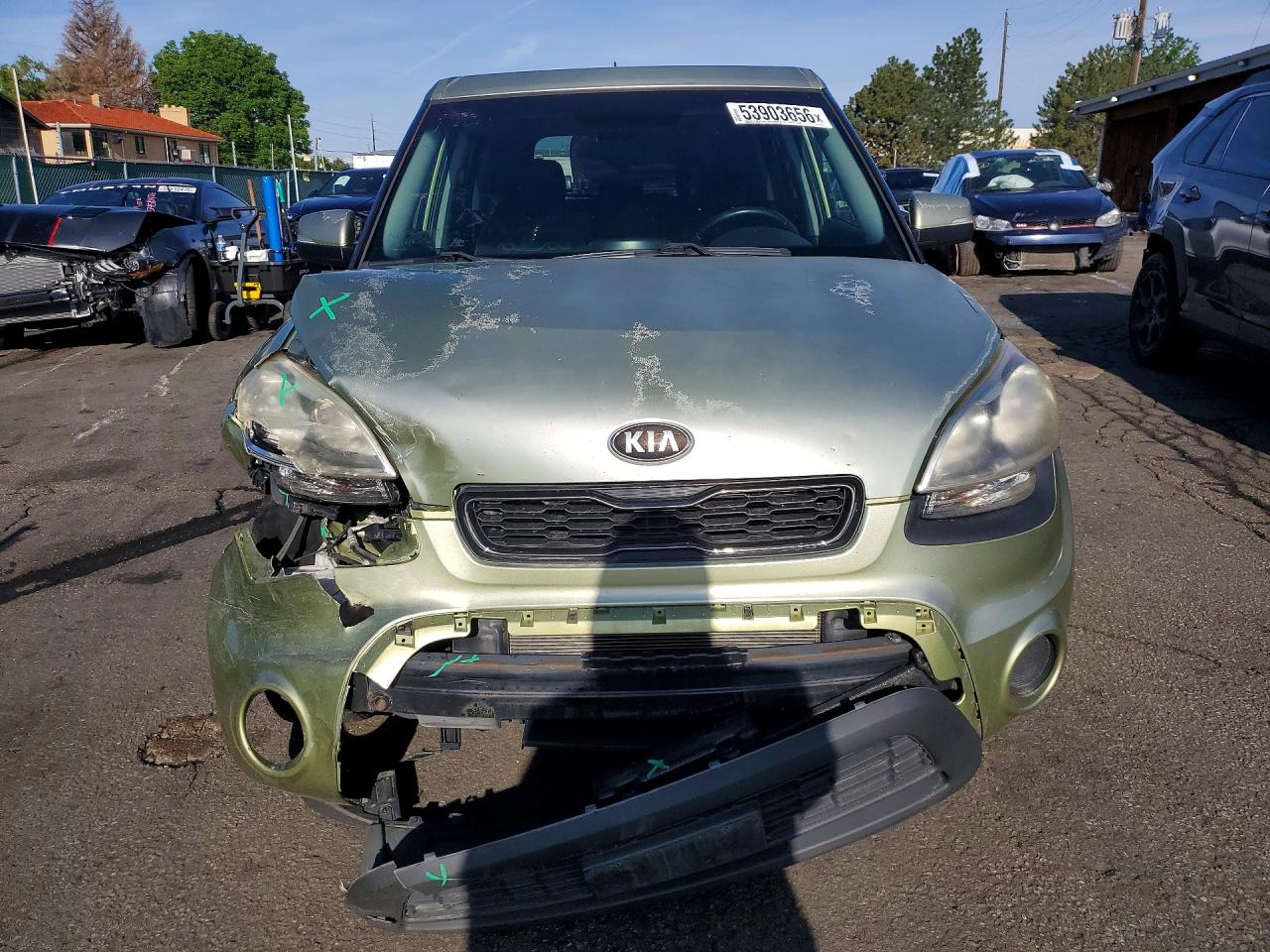 2013 Kia Soul + Green vin: KNDJT2A68D7514721