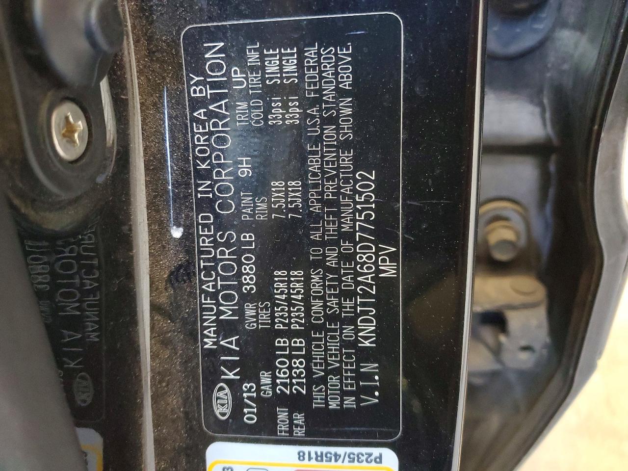 2013 Kia Soul ! Black vin: KNDJT2A68D7751502