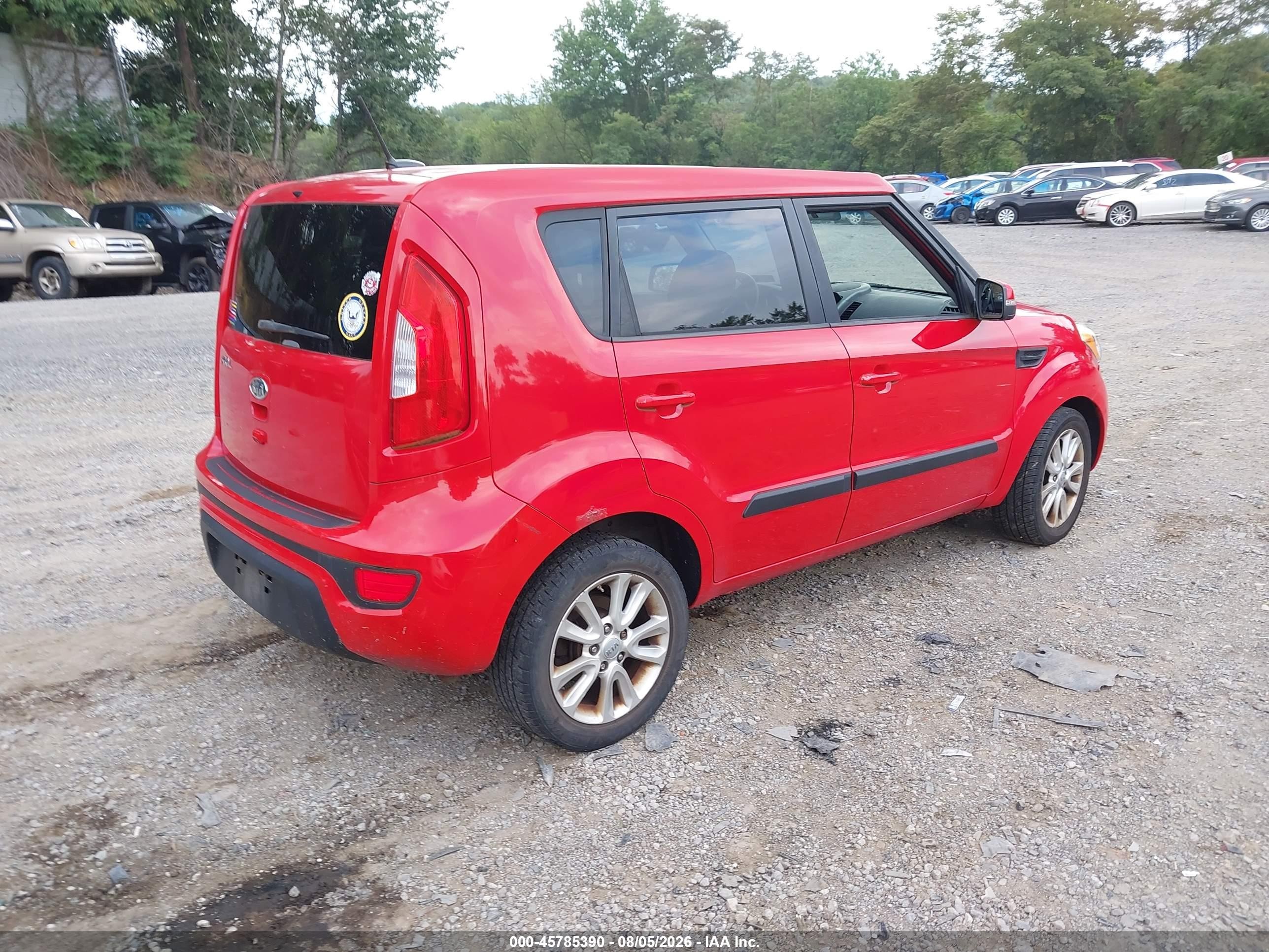 2012 Kia Soul + Красный vin: KNDJT2A69C7427828