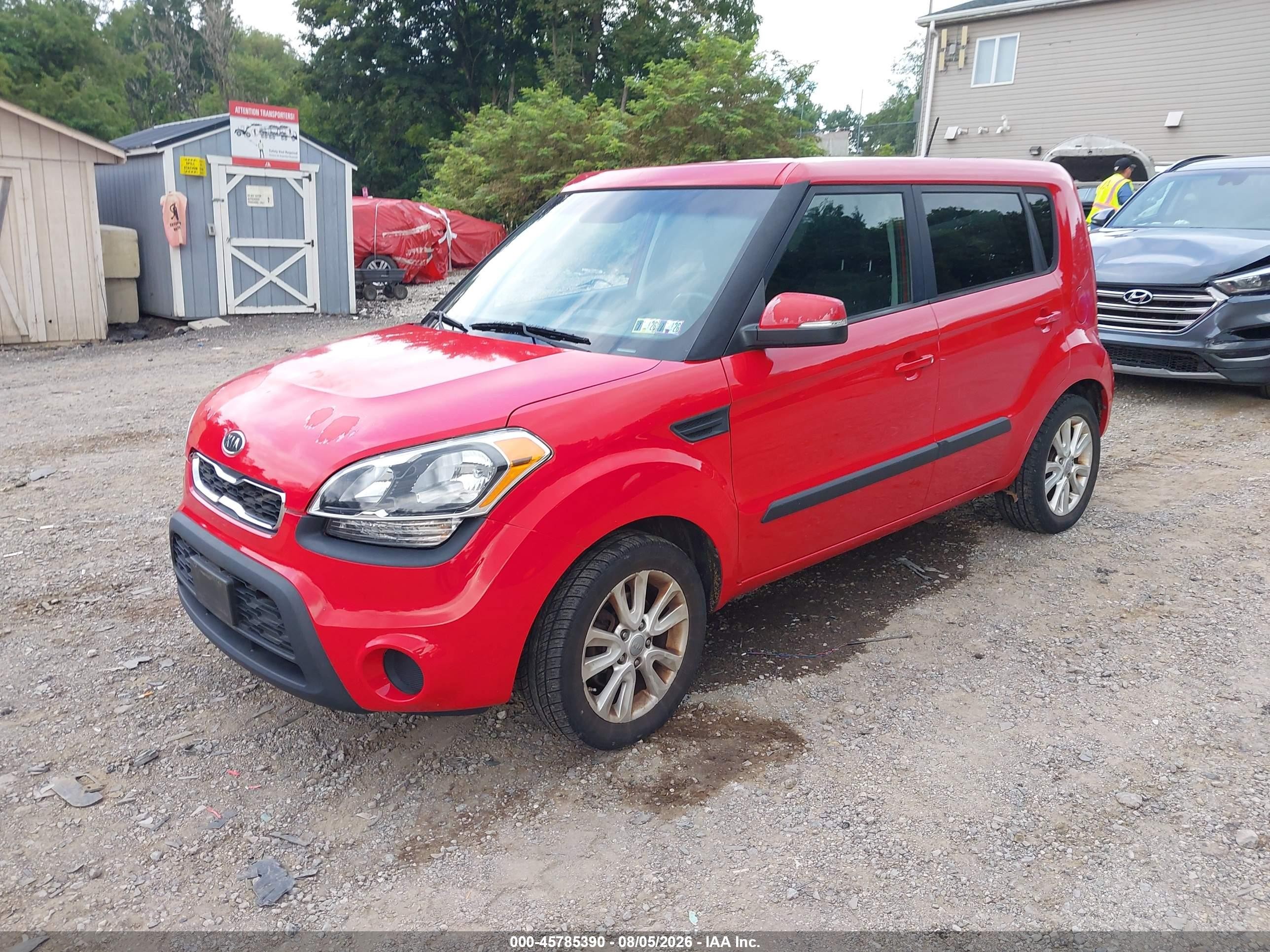2012 Kia Soul + Красный vin: KNDJT2A69C7427828