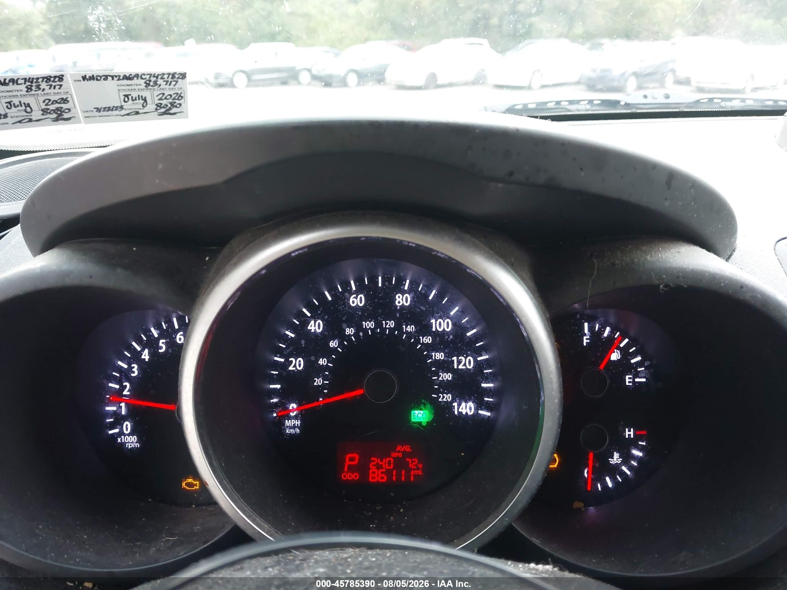 2012 Kia Soul + Красный vin: KNDJT2A69C7427828