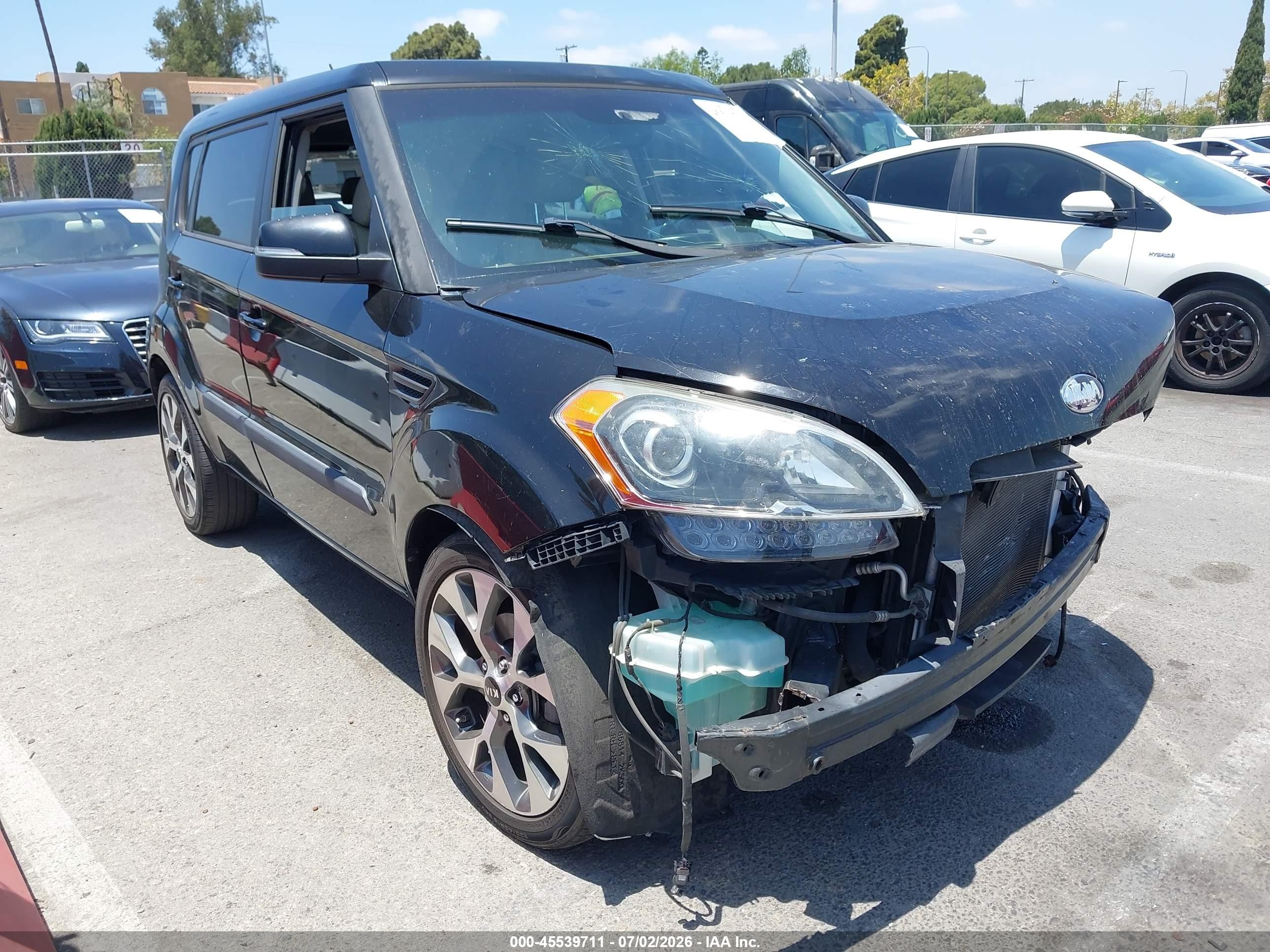 2013 Kia Soul ! Черный vin: KNDJT2A69D7528742