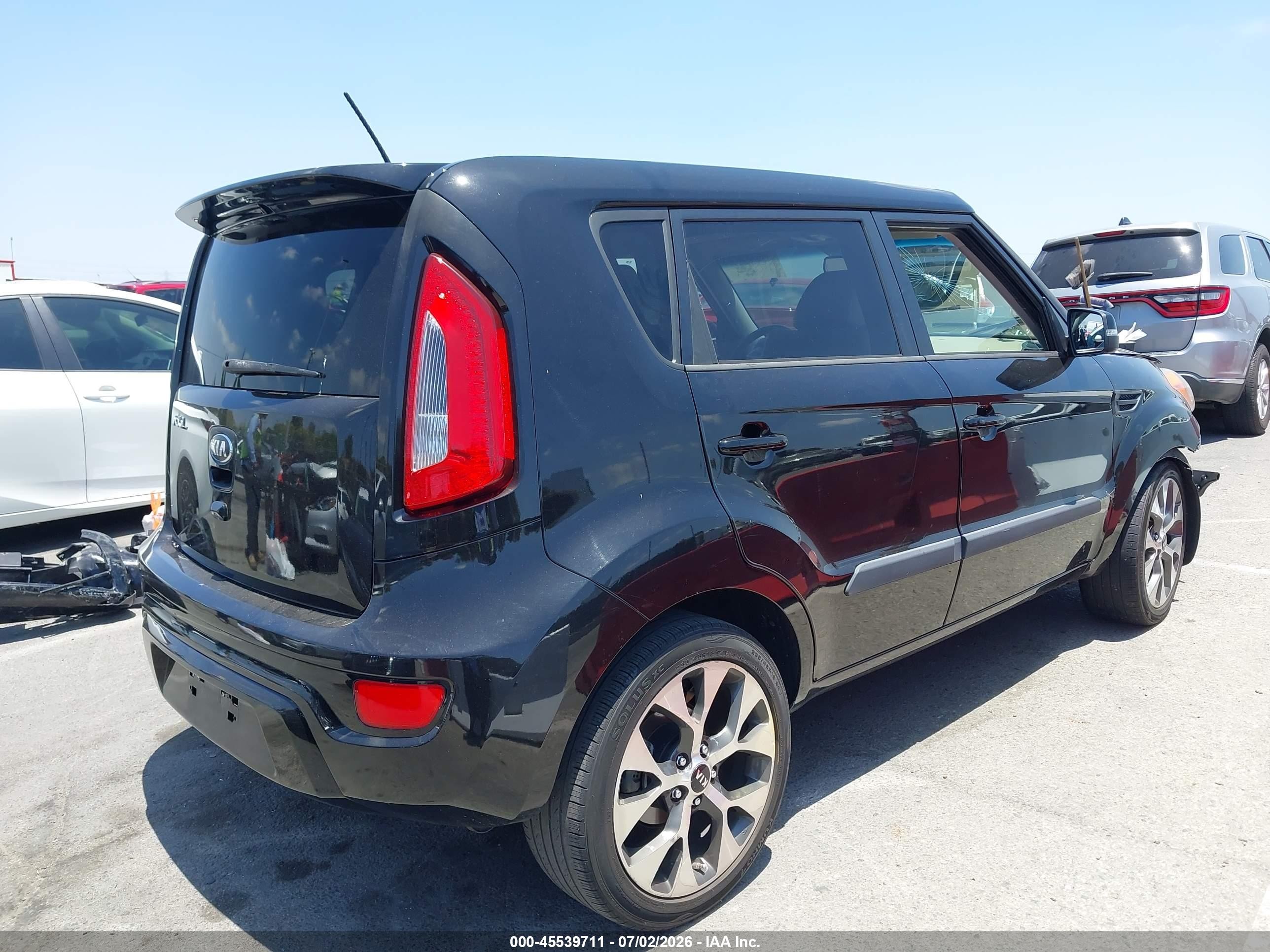 2013 Kia Soul ! Черный vin: KNDJT2A69D7528742