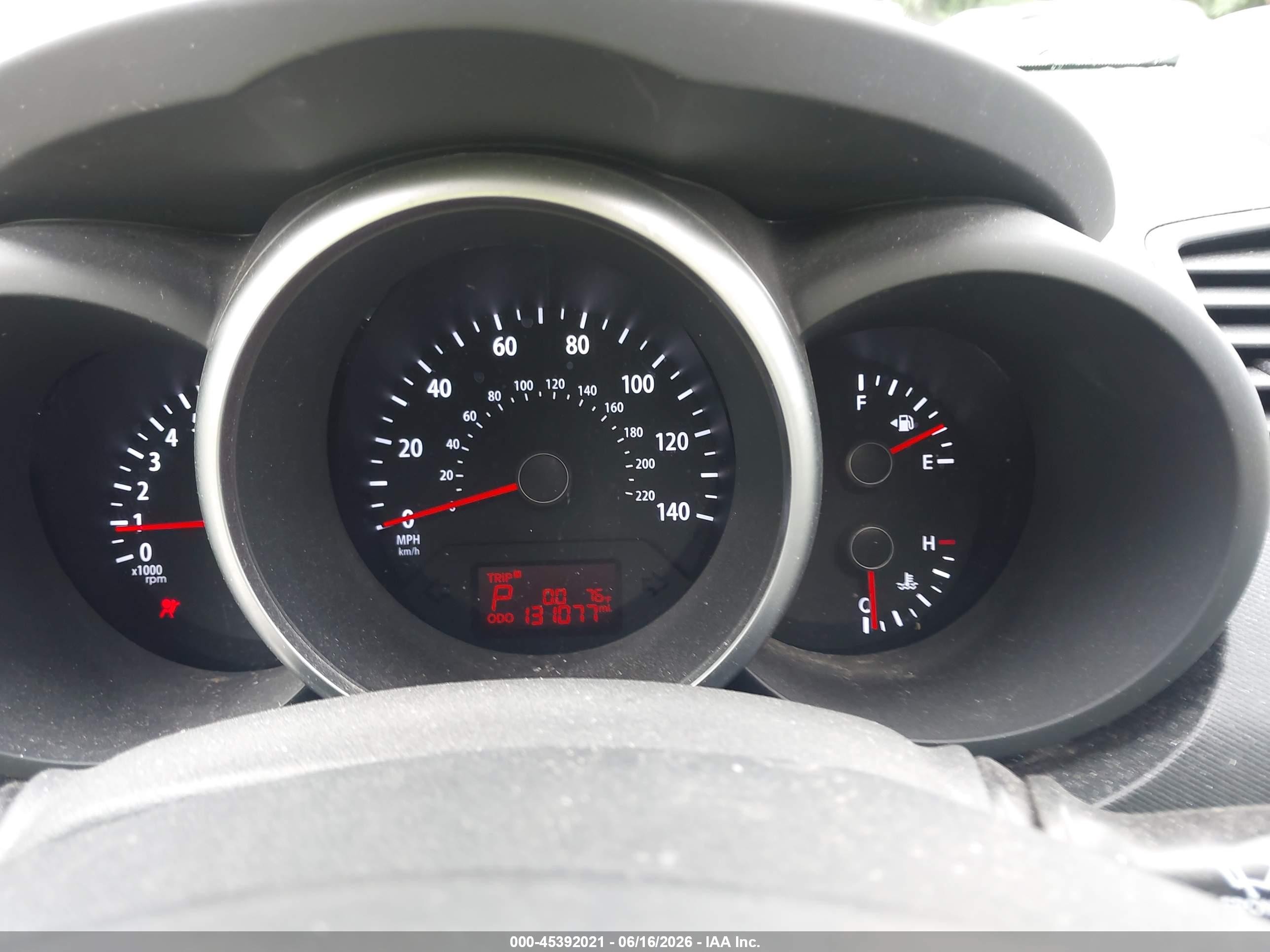 2013 Kia Soul + Красный vin: KNDJT2A69D7534069