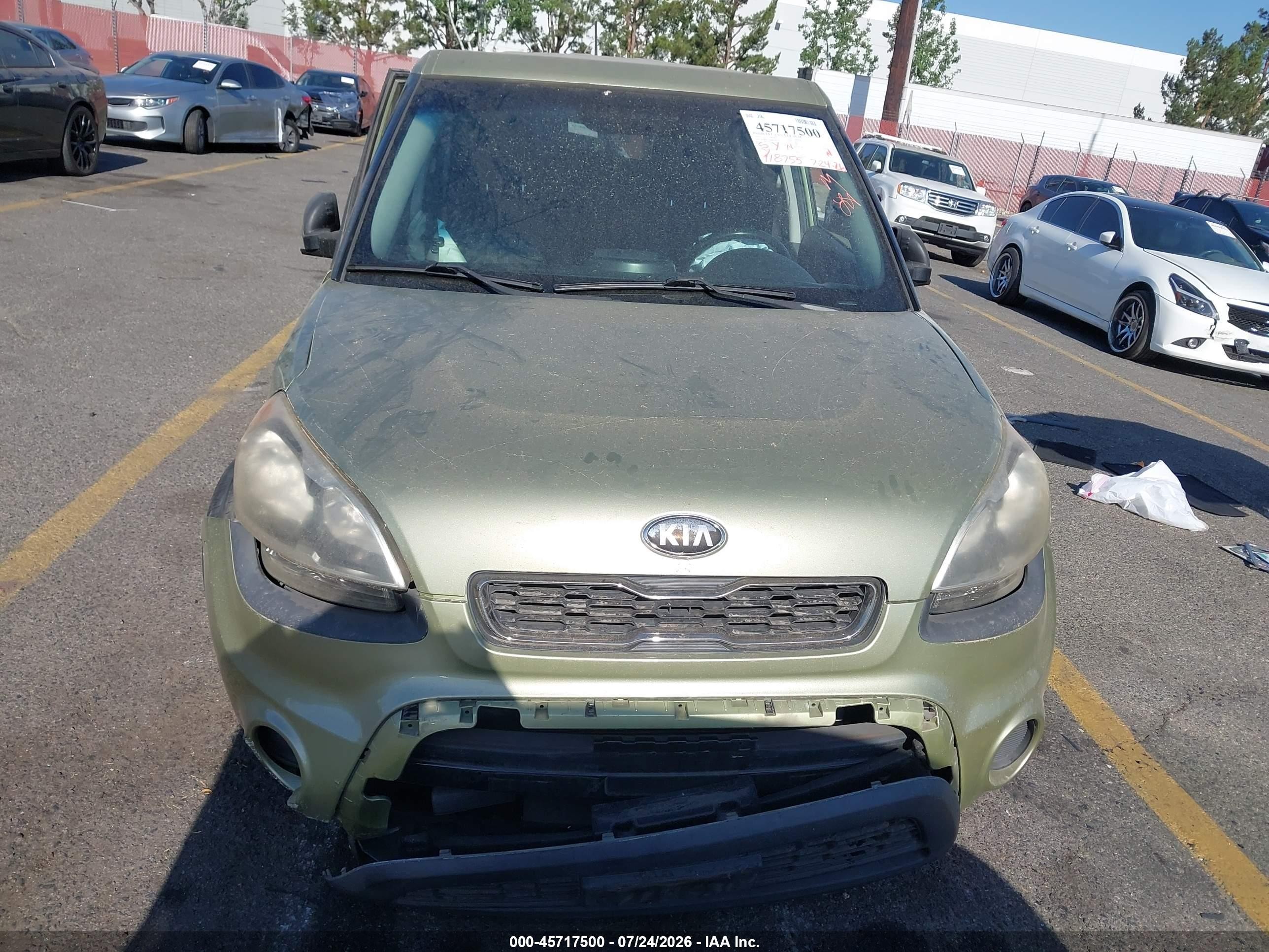 2013 Kia Soul + Green vin: KNDJT2A69D7559134