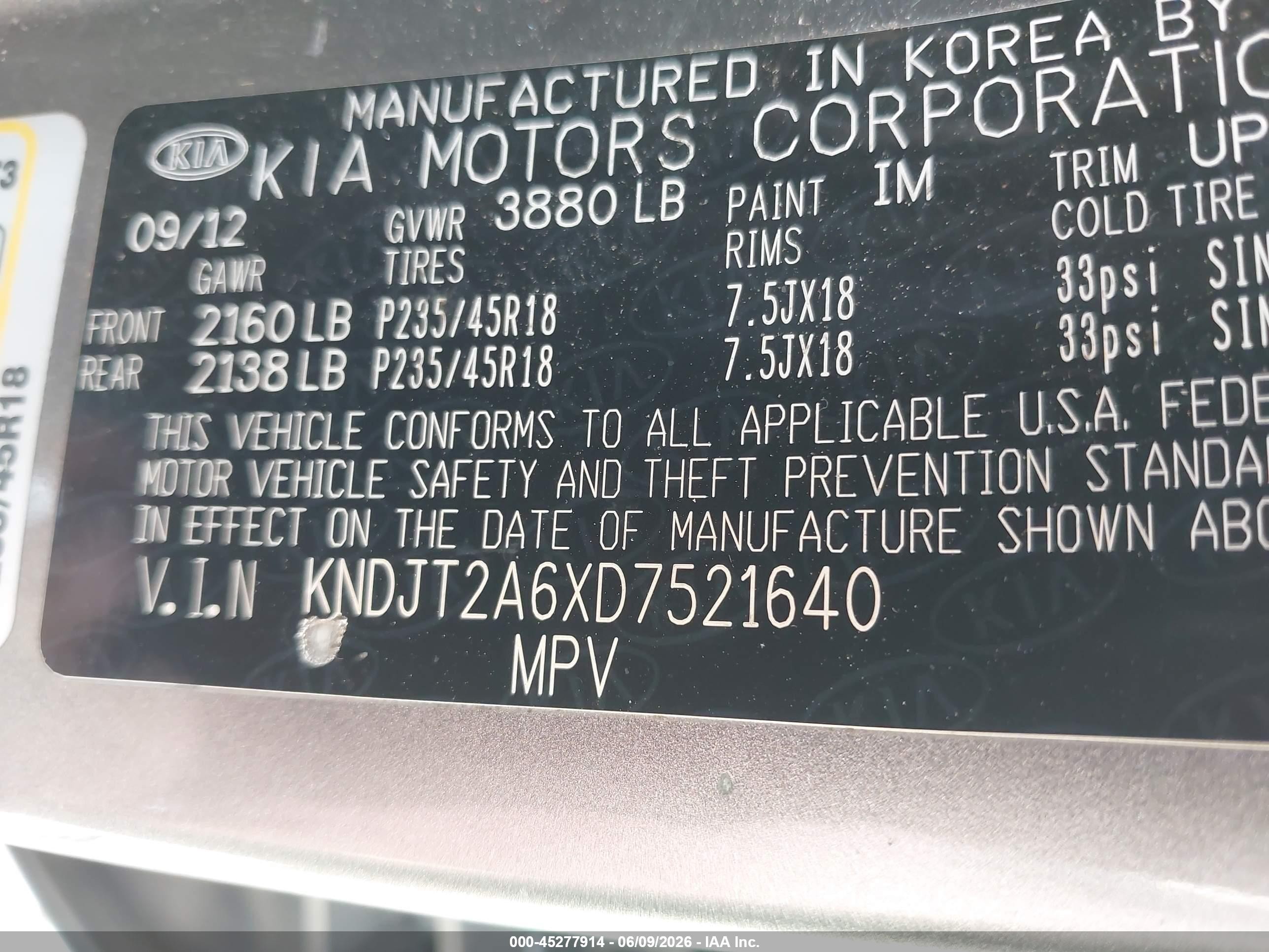 2013 Kia Soul ! Gray vin: KNDJT2A6XD7521640