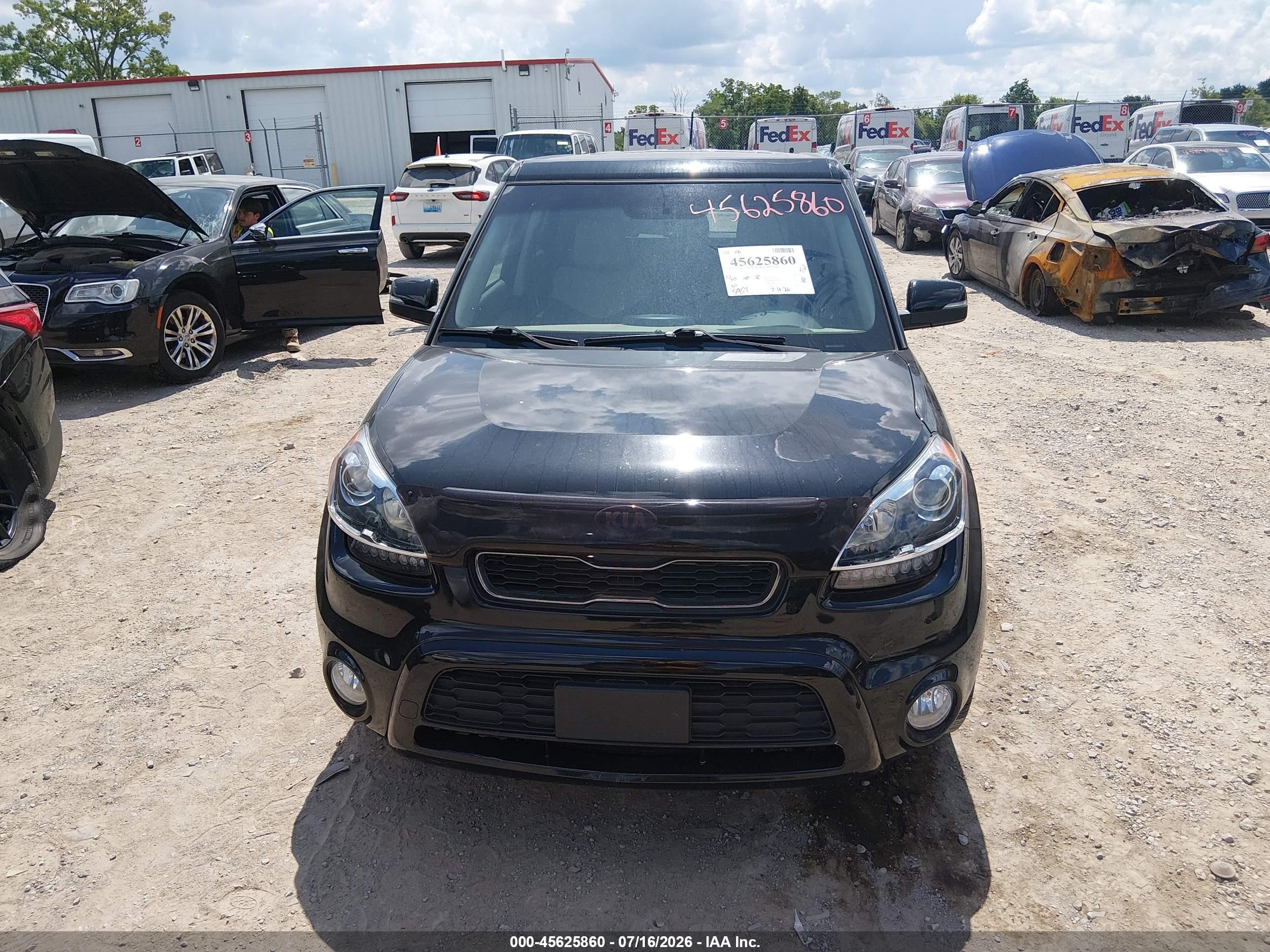 2013 Kia Soul ! Черный vin: KNDJT2A6XD7526739
