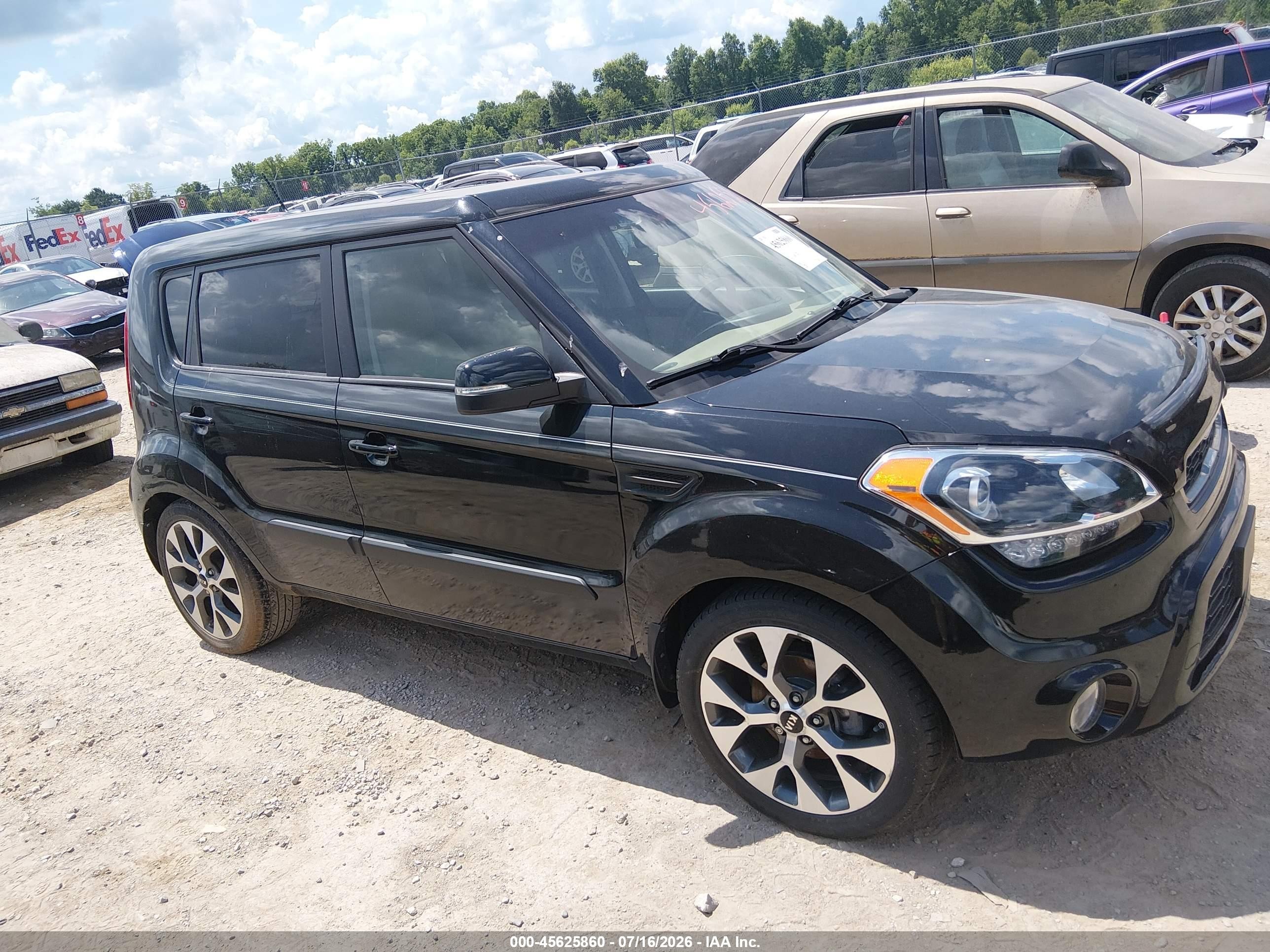 2013 Kia Soul ! Черный vin: KNDJT2A6XD7526739
