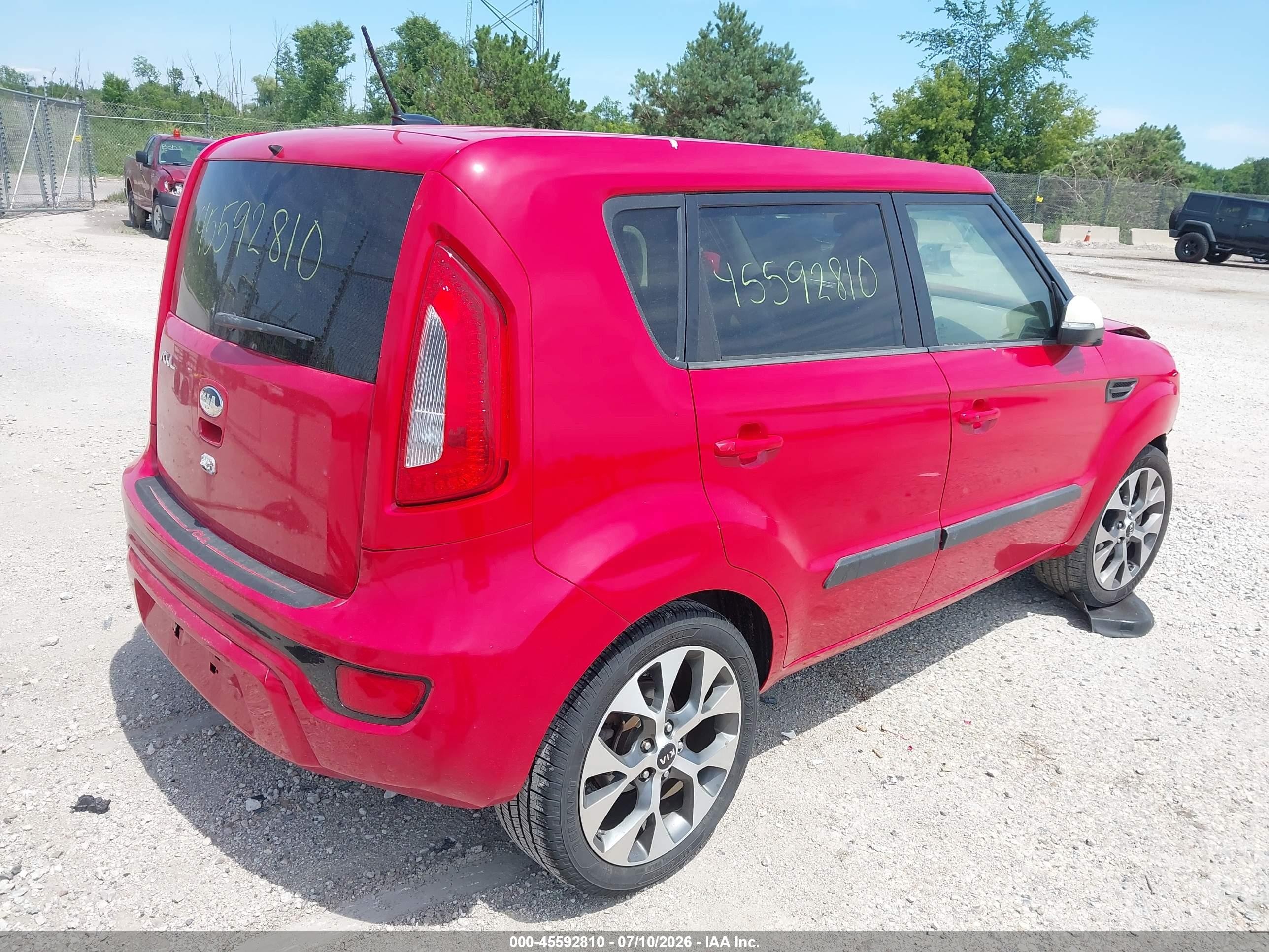 2013 Kia Soul ! Red vin: KNDJT2A6XD7539474