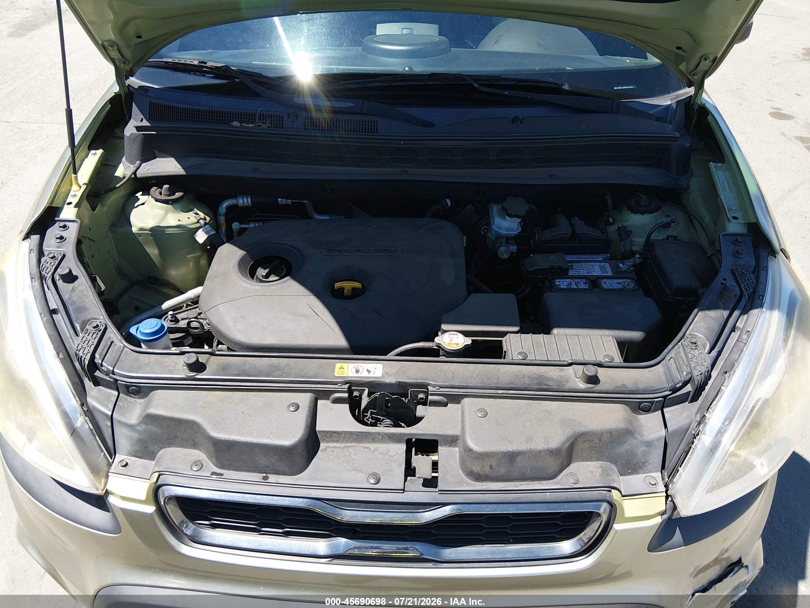 2013 Kia Soul + Зеленый vin: KNDJT2A6XD7637436