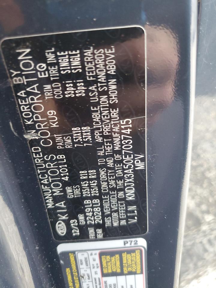 2014 Kia Soul ! Gray vin: KNDJX3A50E7037415