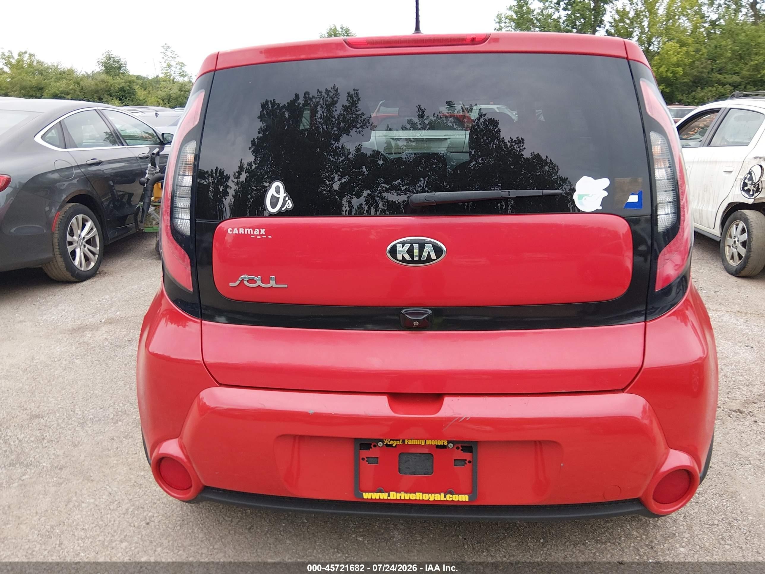 2015 Kia Soul ! Red vin: KNDJX3A50F7777872