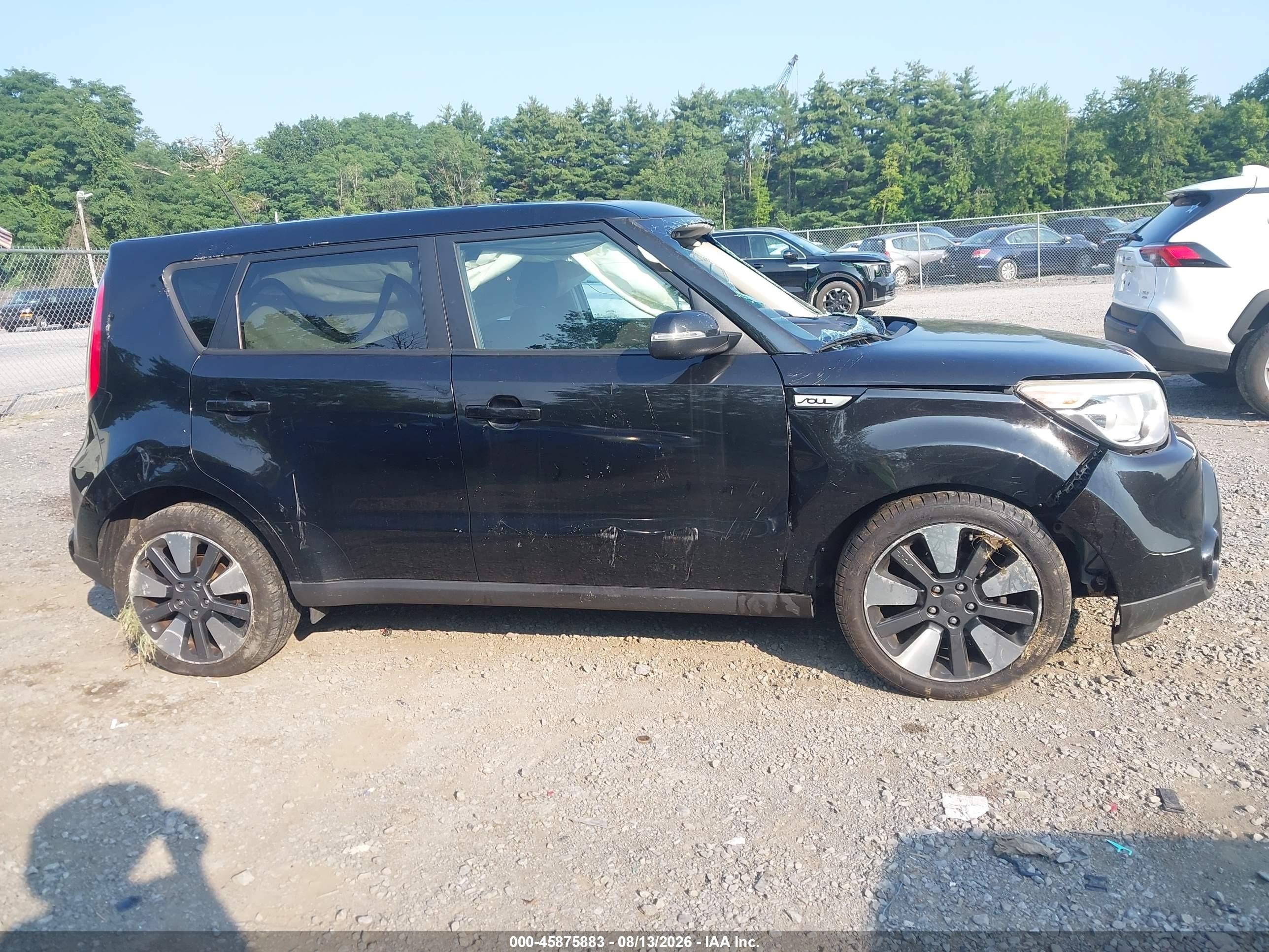 2014 Kia Soul ! Черный vin: KNDJX3A51E7020512