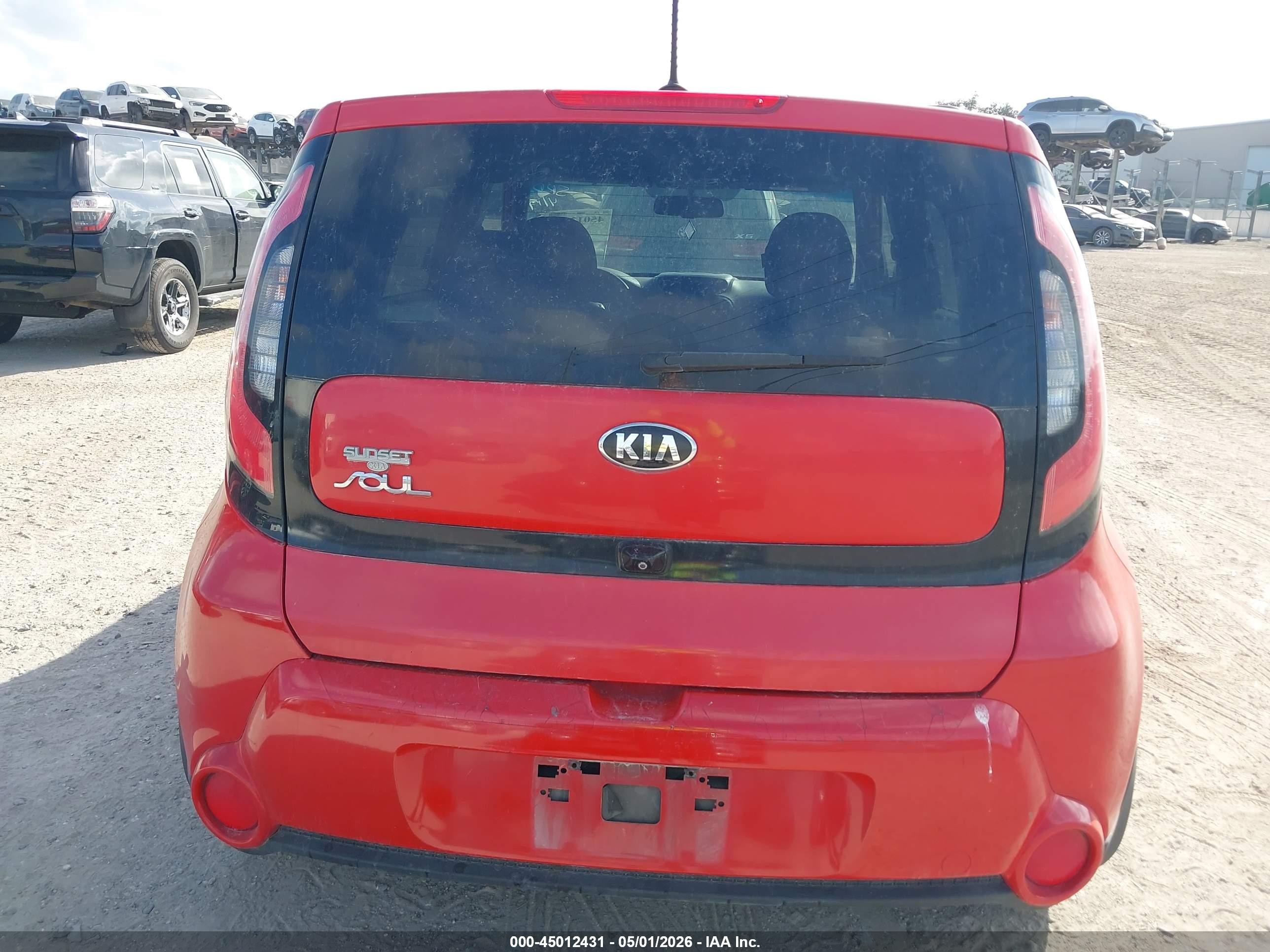 2015 Kia Soul ! Red vin: KNDJX3A51F7778268