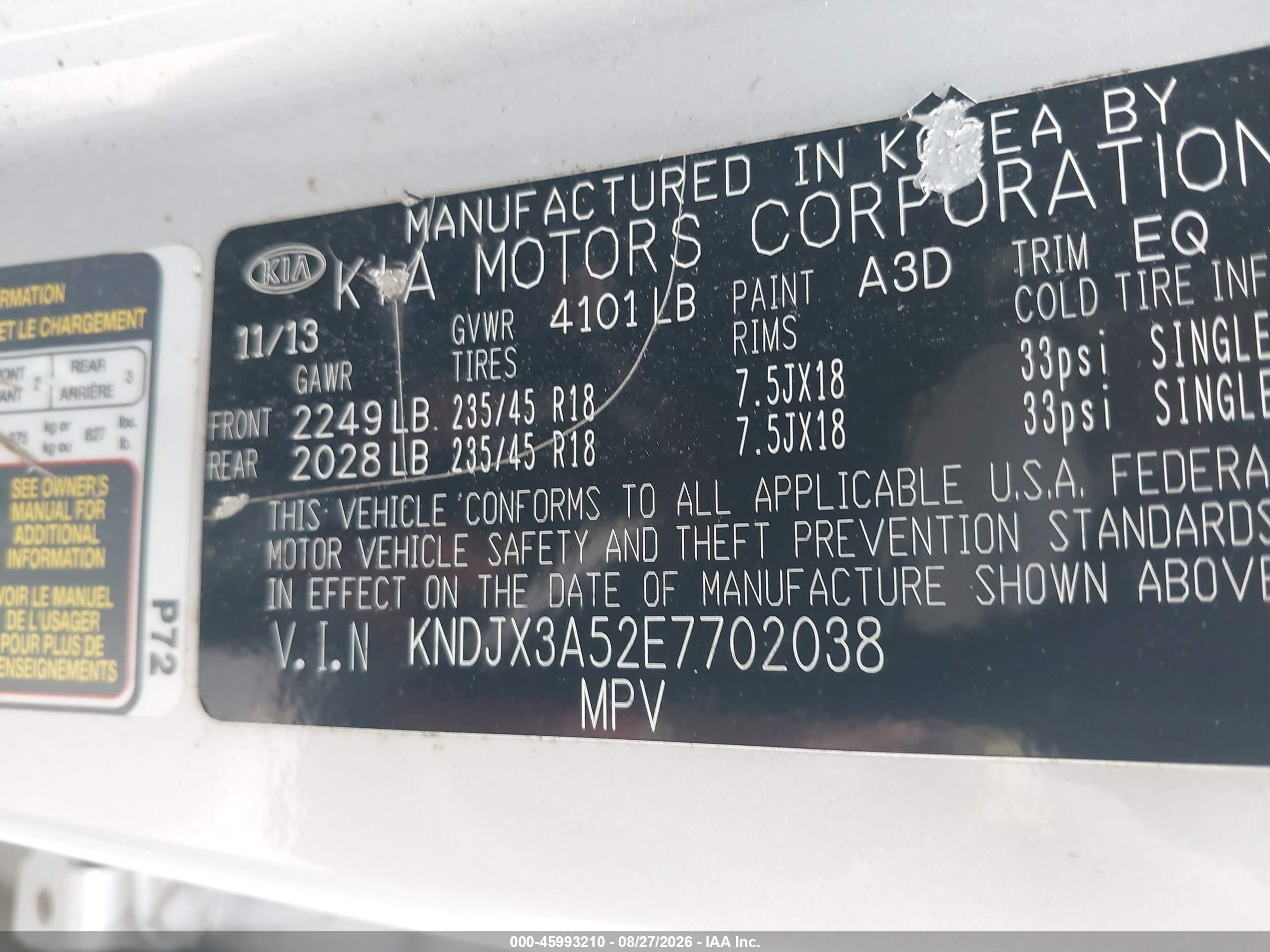 2014 Kia Soul ! Silver vin: KNDJX3A52E7702038