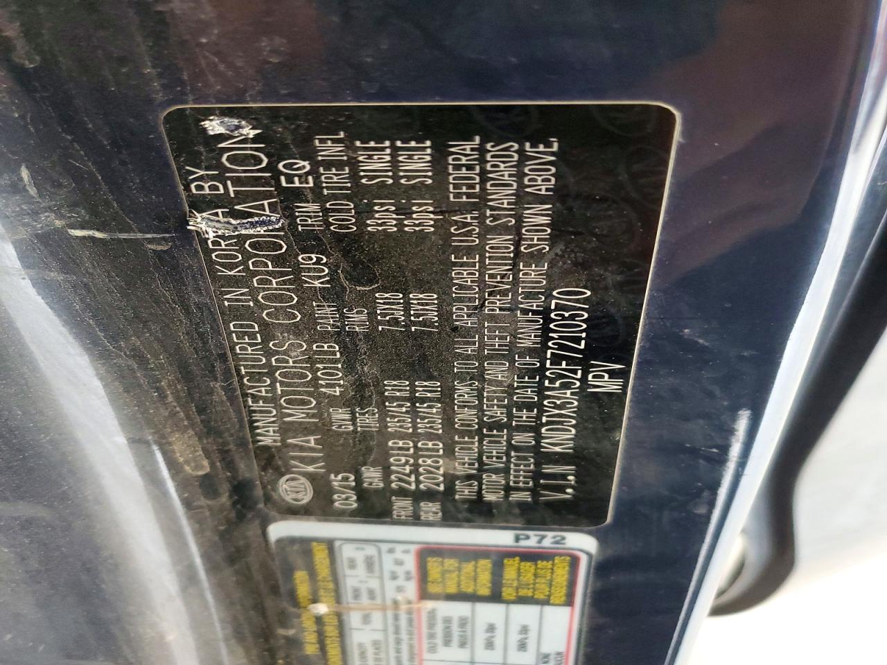 2015 Kia Soul ! Blue vin: KNDJX3A52F7210370
