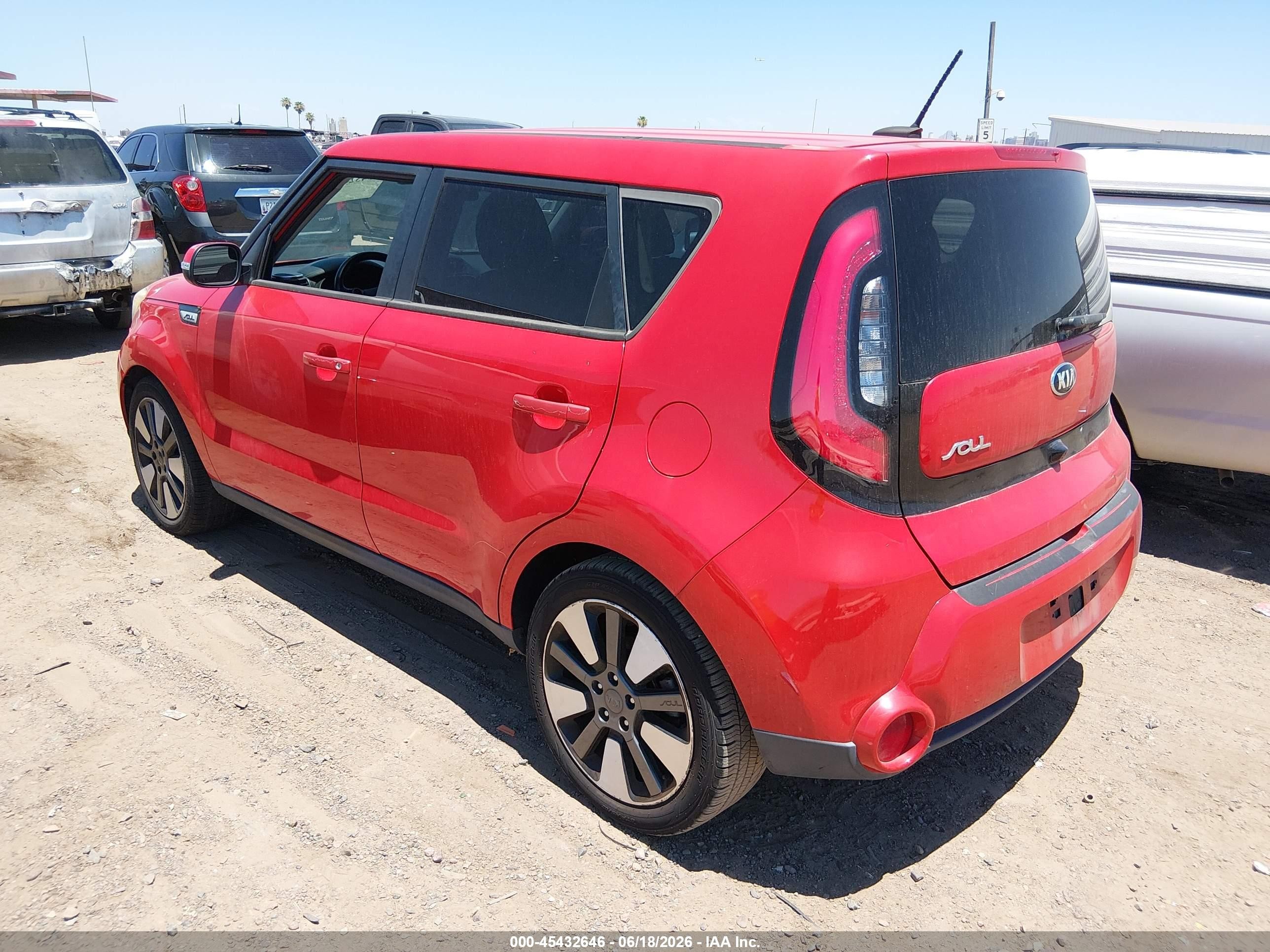 2015 Kia Soul ! Red vin: KNDJX3A53F7802229
