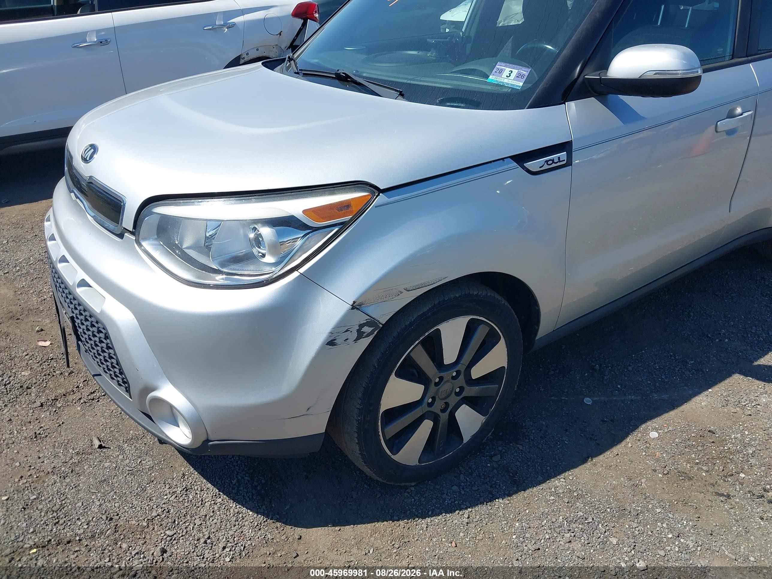 2015 Kia Soul ! Silver vin: KNDJX3A56F7767119