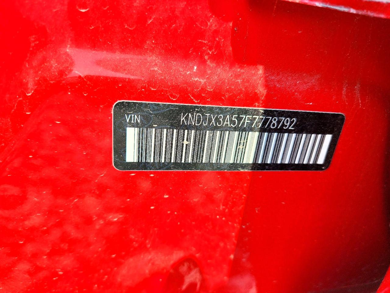 2015 Kia Soul ! Красный vin: KNDJX3A57F7778792