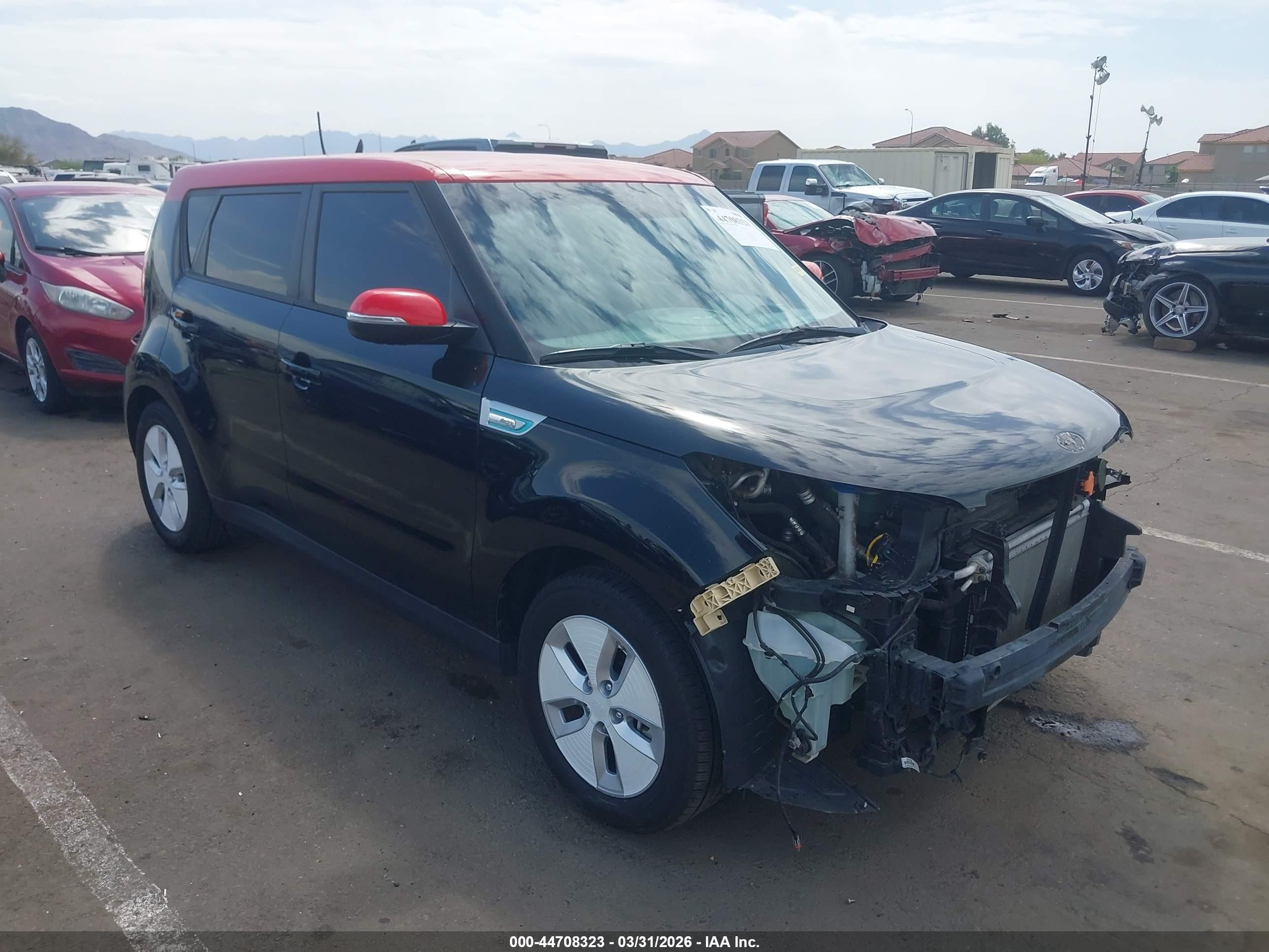 2015 Kia Soul Ev + Black vin: KNDJX3AE6F7001911
