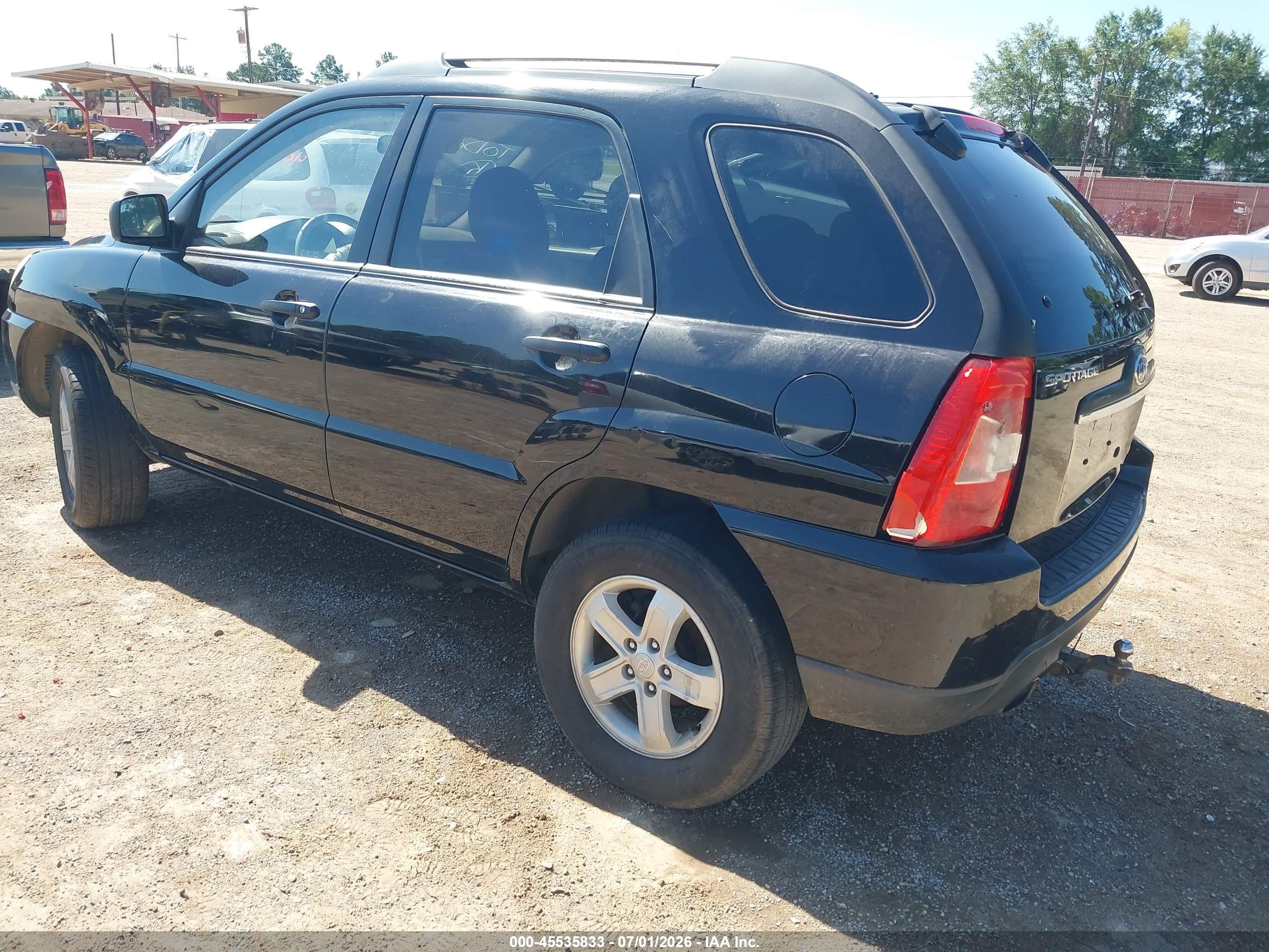 2010 Kia Sportage Lx V6 Black vin: KNDKG3A33A7720335