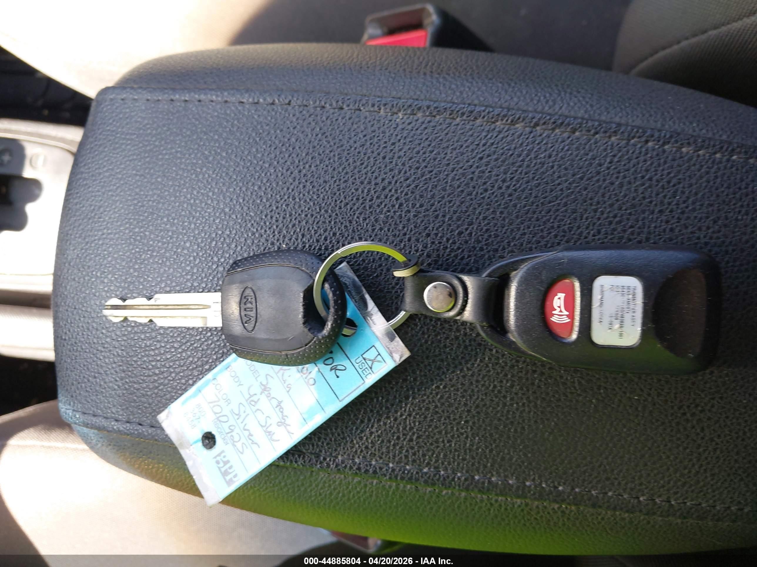 2010 Kia Sportage Lx Silver vin: KNDKG3A40A7700925