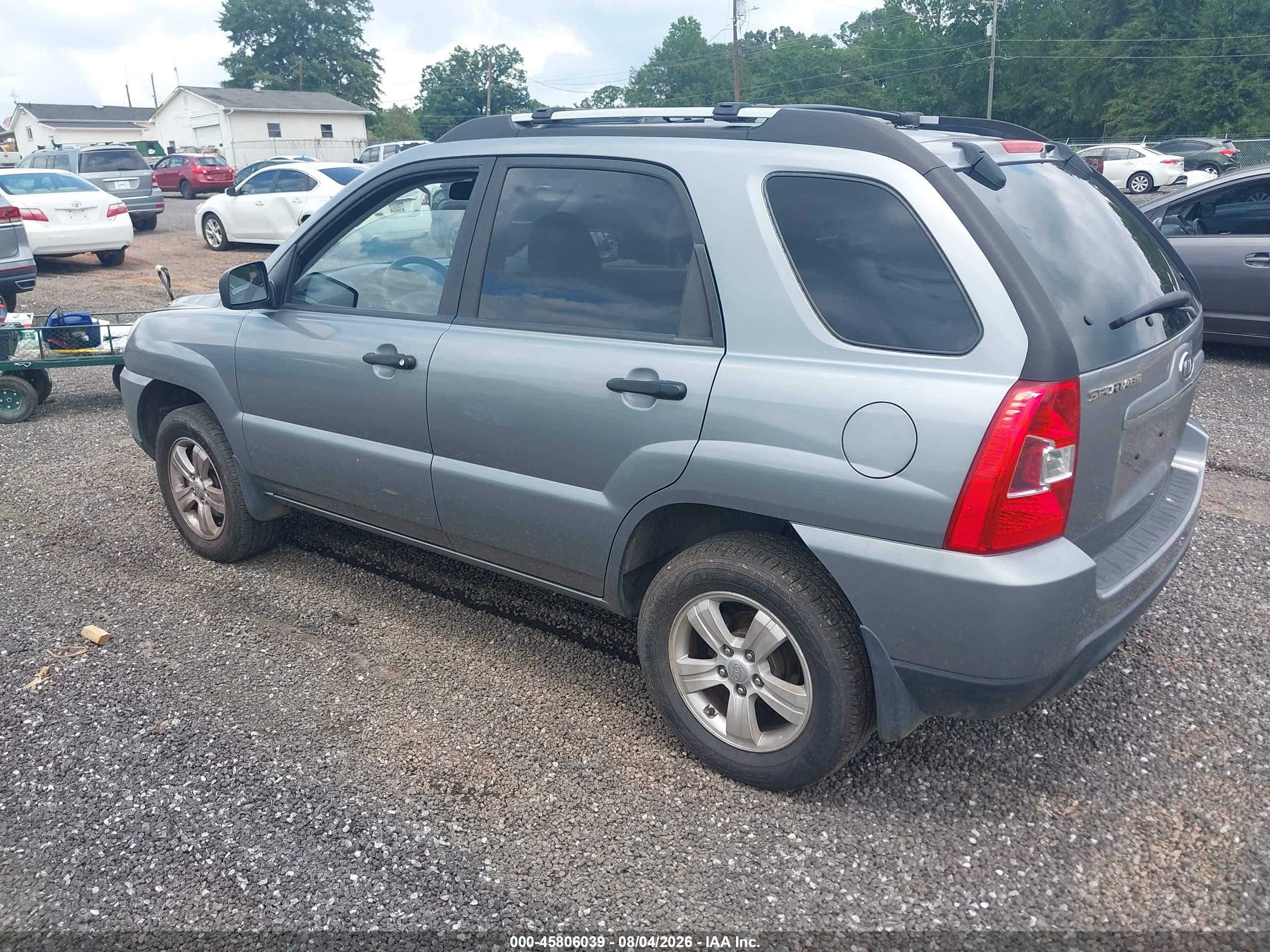 2010 Kia Sportage Lx Gray vin: KNDKG3A40A7700925