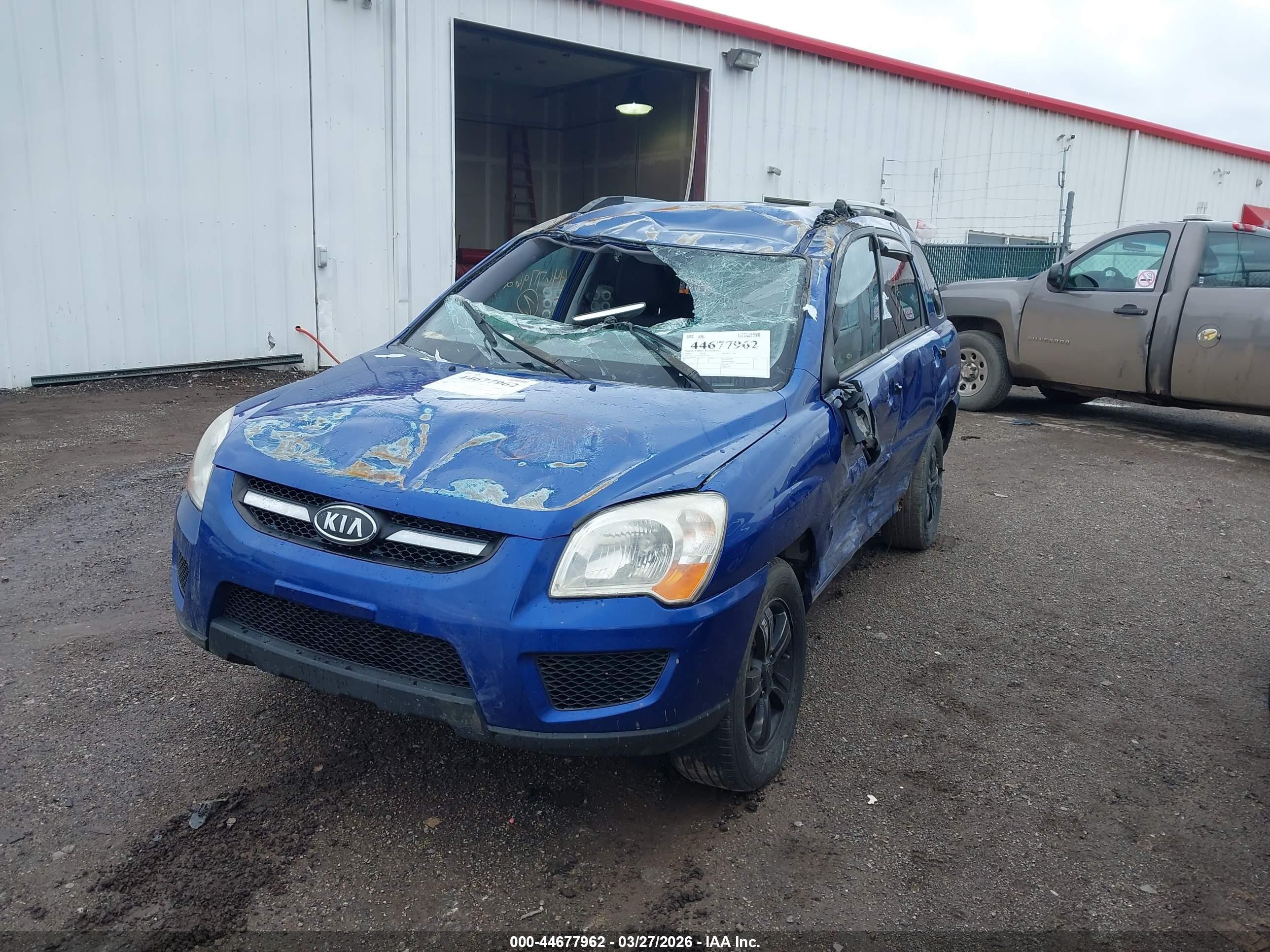 2010 Kia Sportage Lx Blue vin: KNDKG3A40A7722424