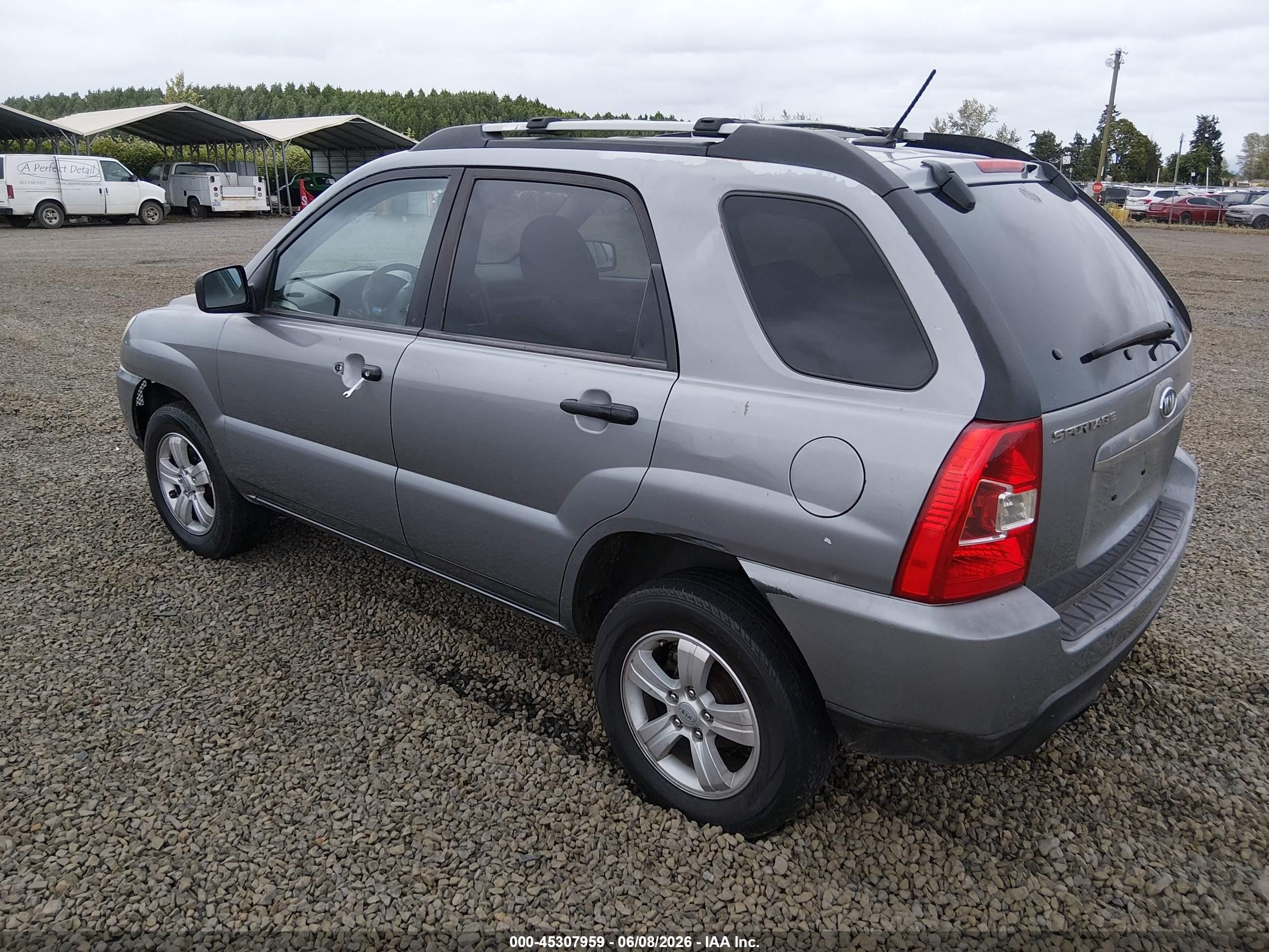 2010 Kia Sportage Lx Gray vin: KNDKG3A41A7693595
