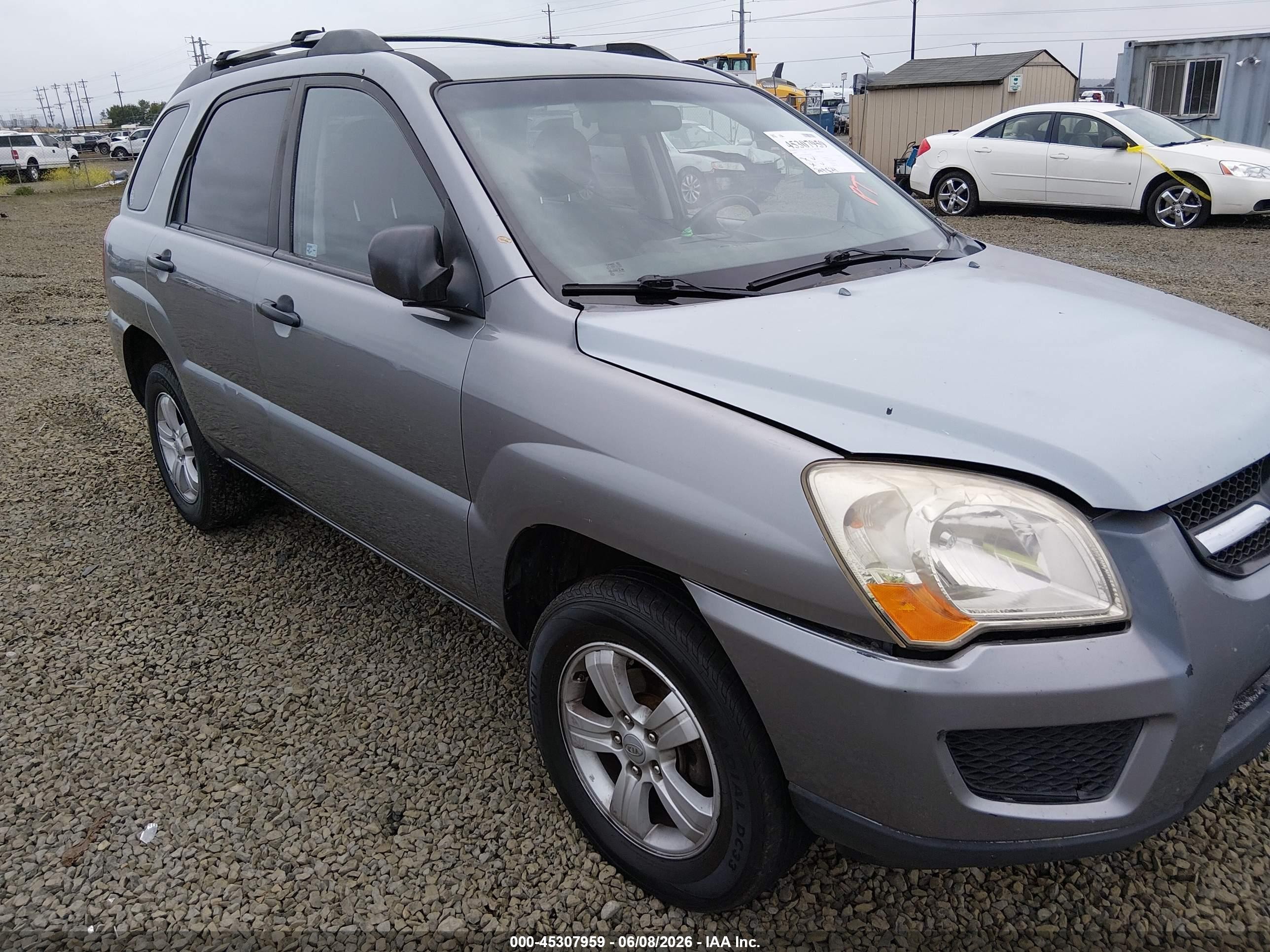 2010 Kia Sportage Lx Gray vin: KNDKG3A41A7693595
