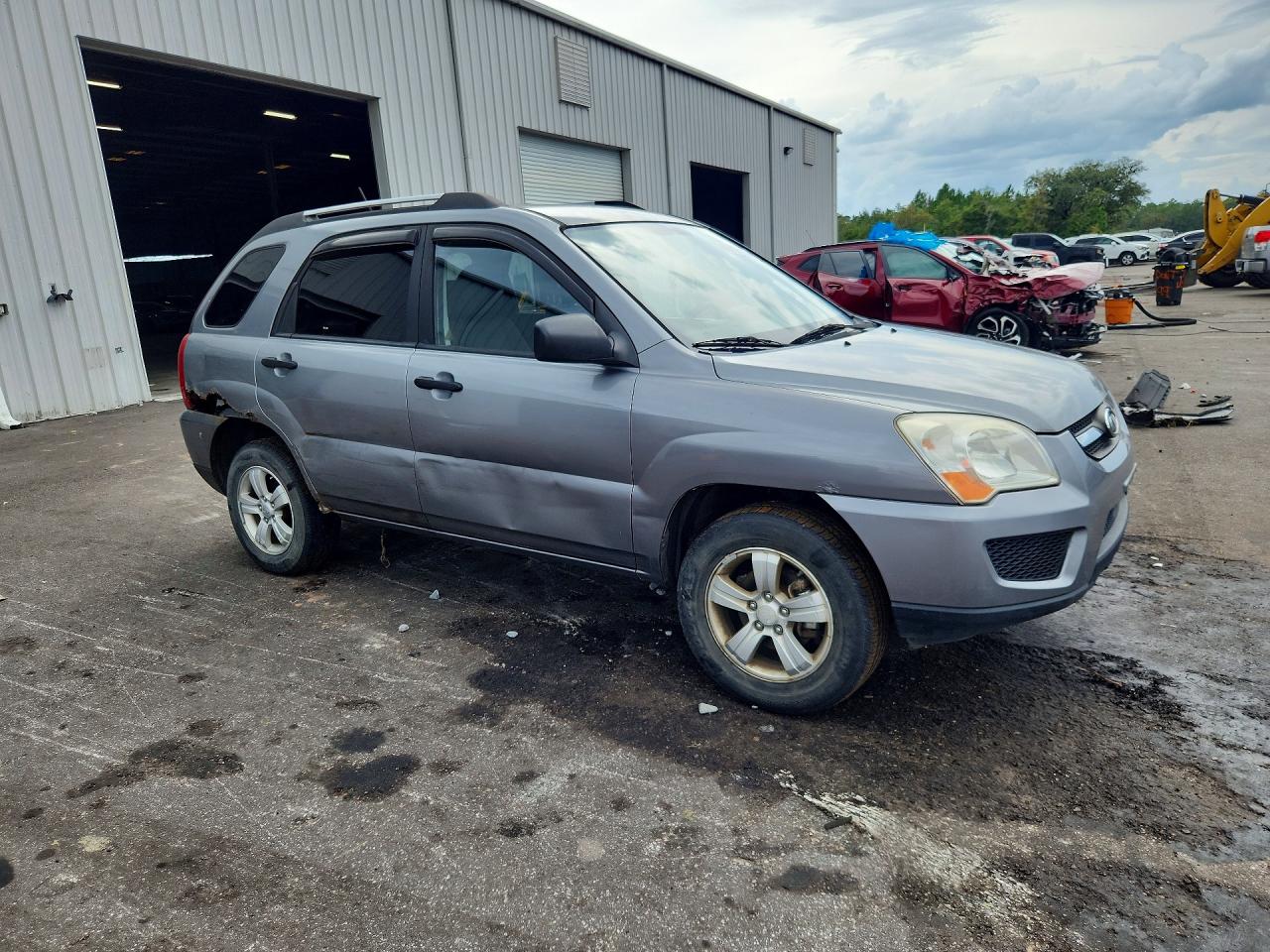 2010 Kia Sportage Lx Gray vin: KNDKG3A42A7725714