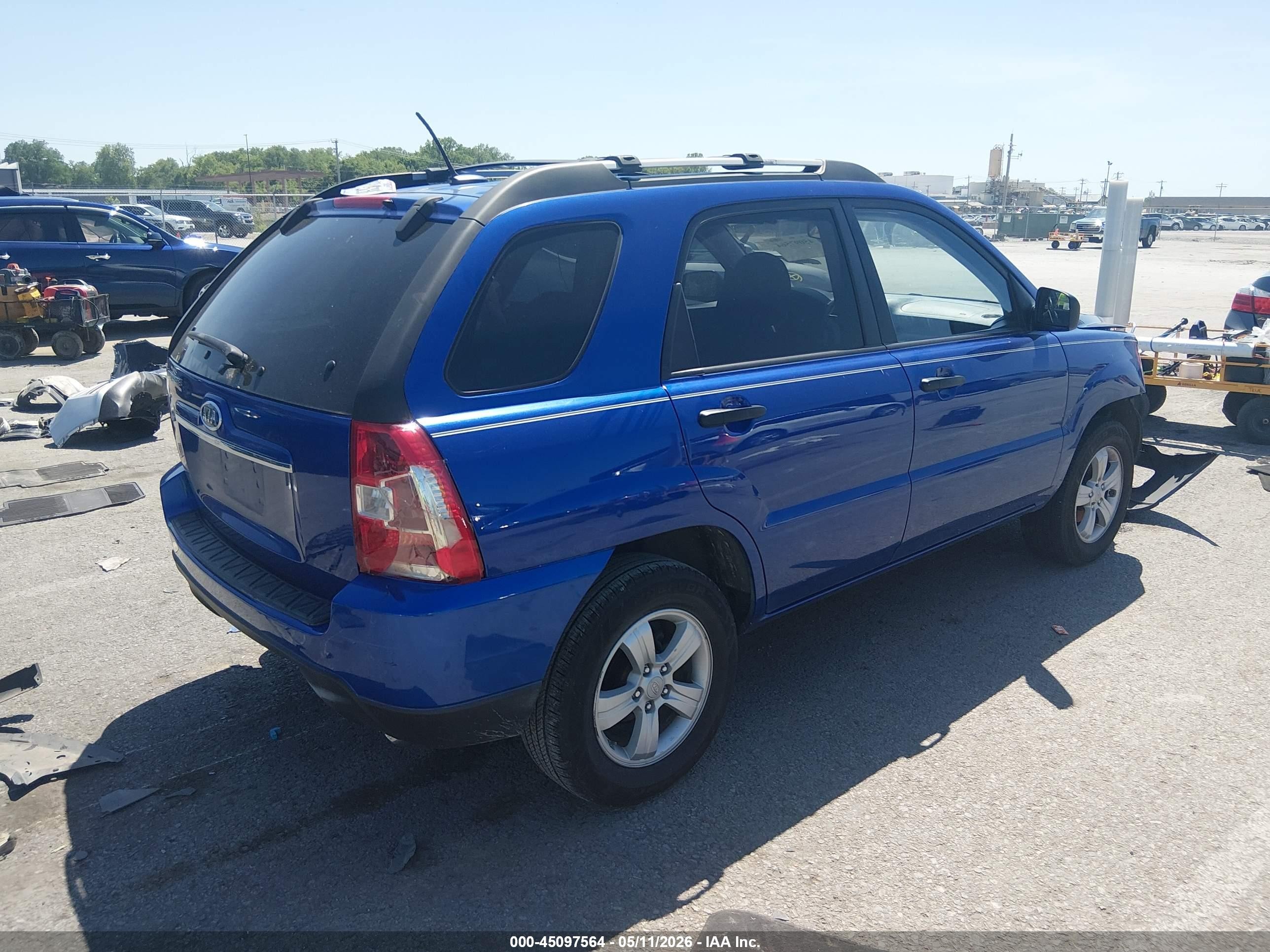 2010 Kia Sportage Lx Blue vin: KNDKG3A45A7692417