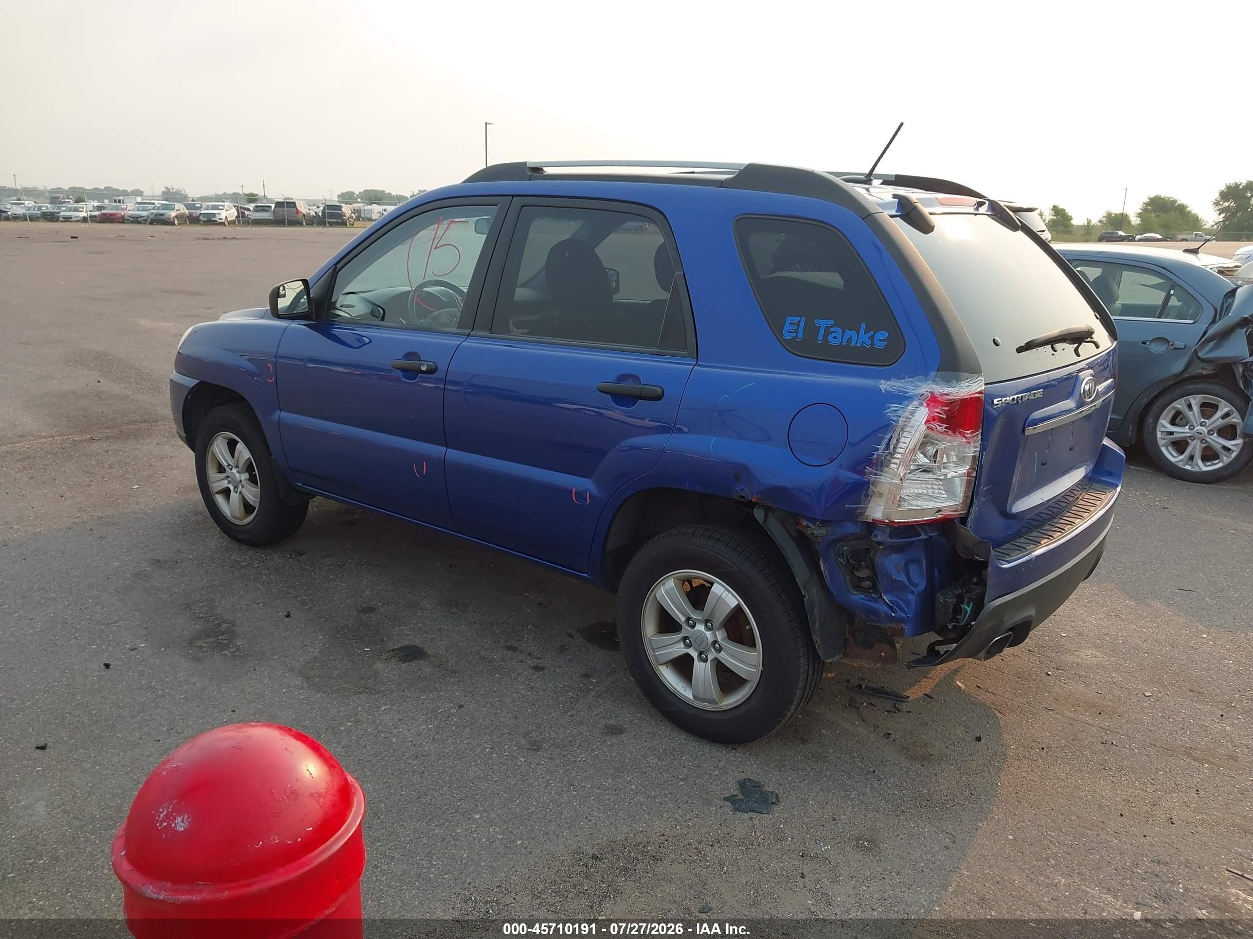 2010 Kia Sportage Lx Blue vin: KNDKG3A45A7706638