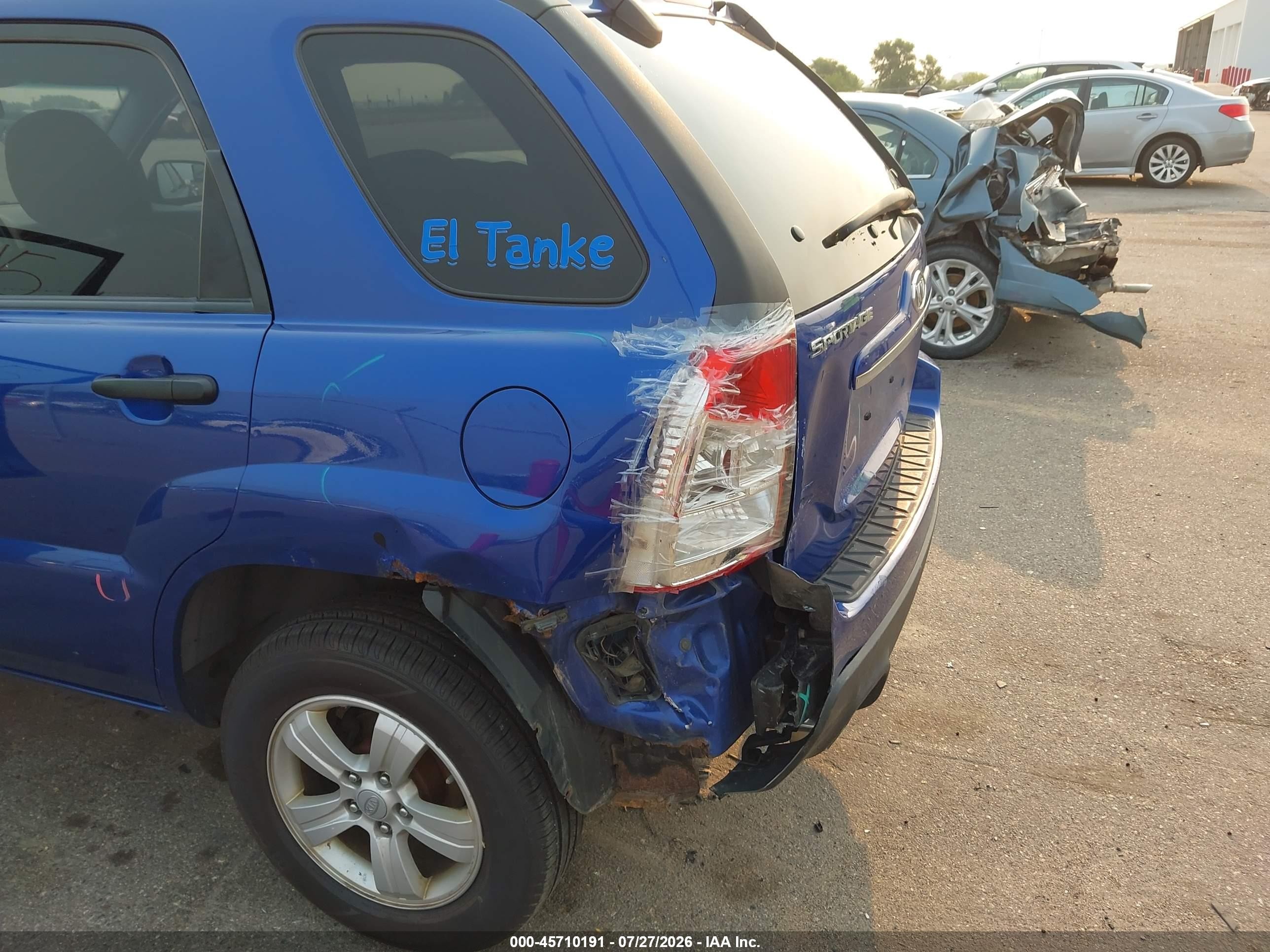 2010 Kia Sportage Lx Blue vin: KNDKG3A45A7706638