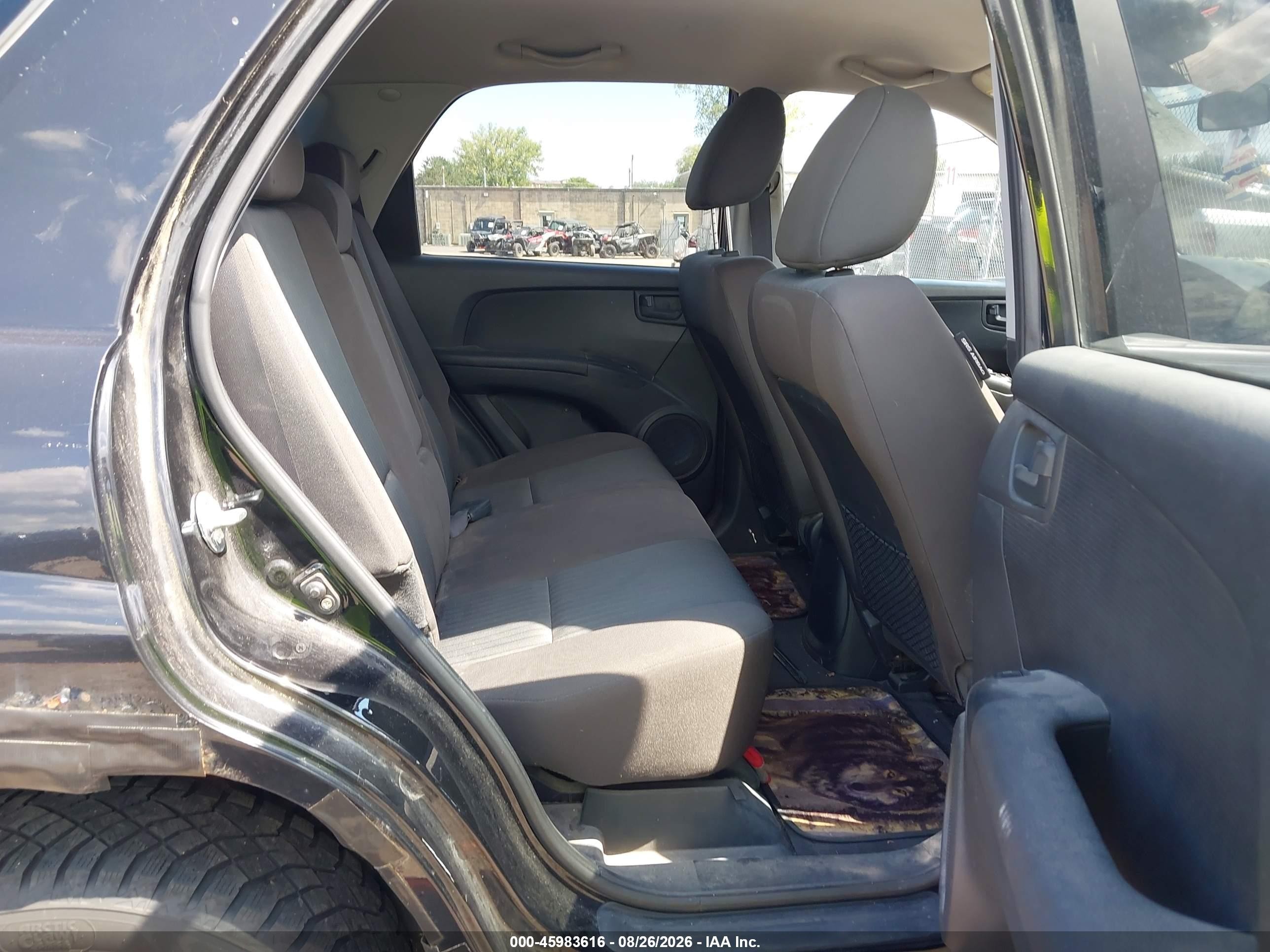 2010 Kia Sportage Lx Black vin: KNDKG3A45A7708907