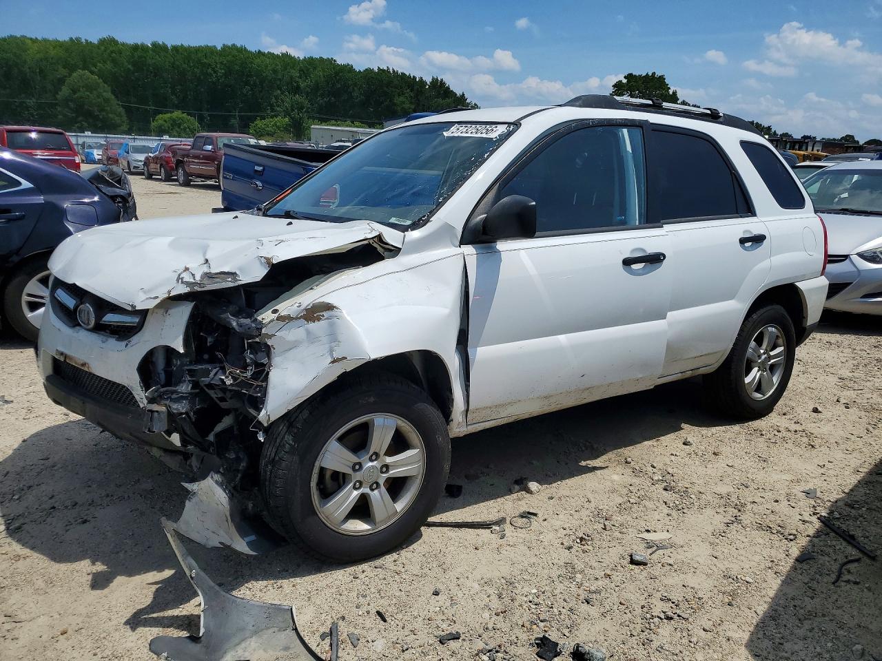 2010 Kia Sportage Lx White vin: KNDKG3A46A7712819
