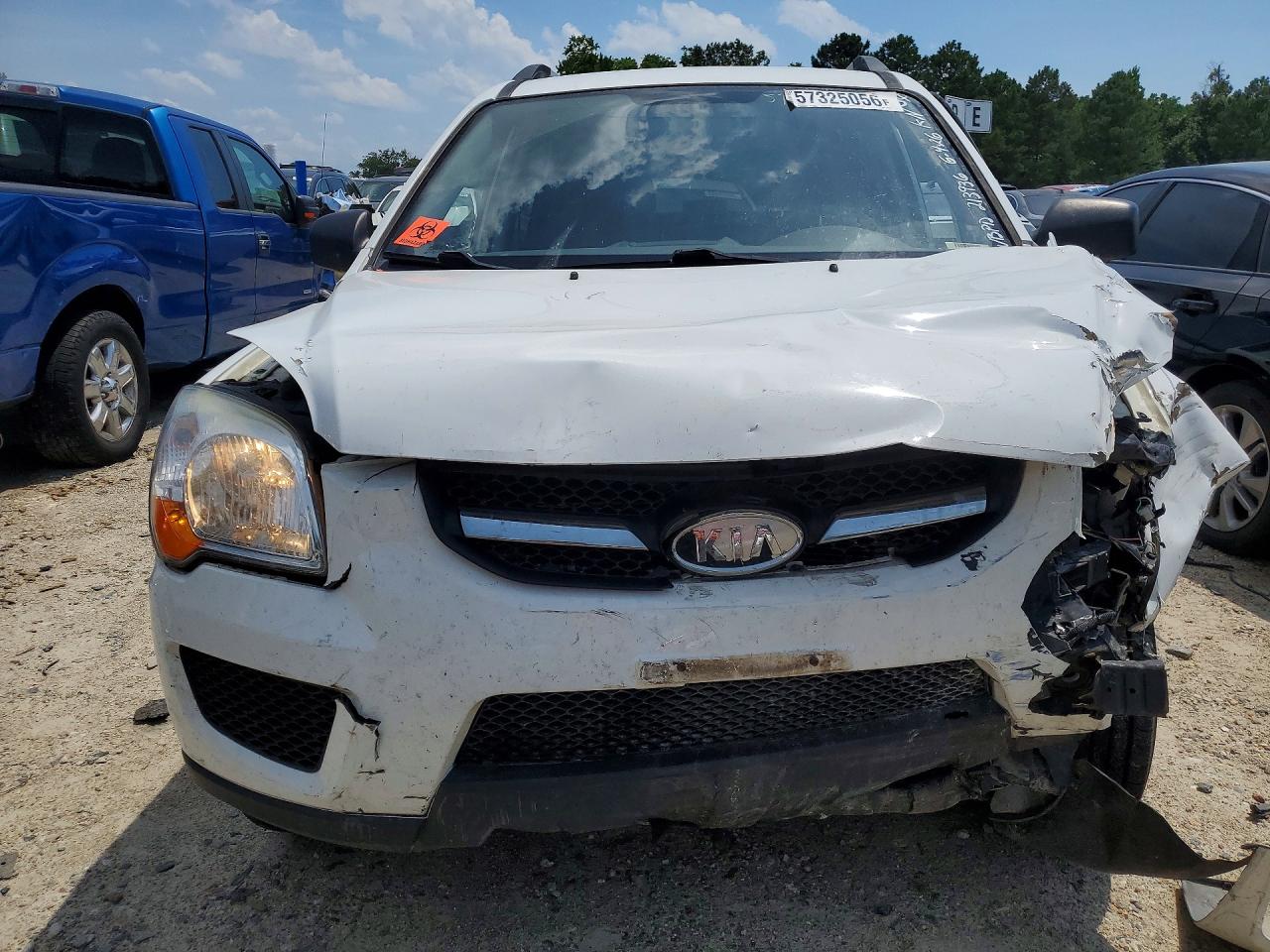 2010 Kia Sportage Lx White vin: KNDKG3A46A7712819