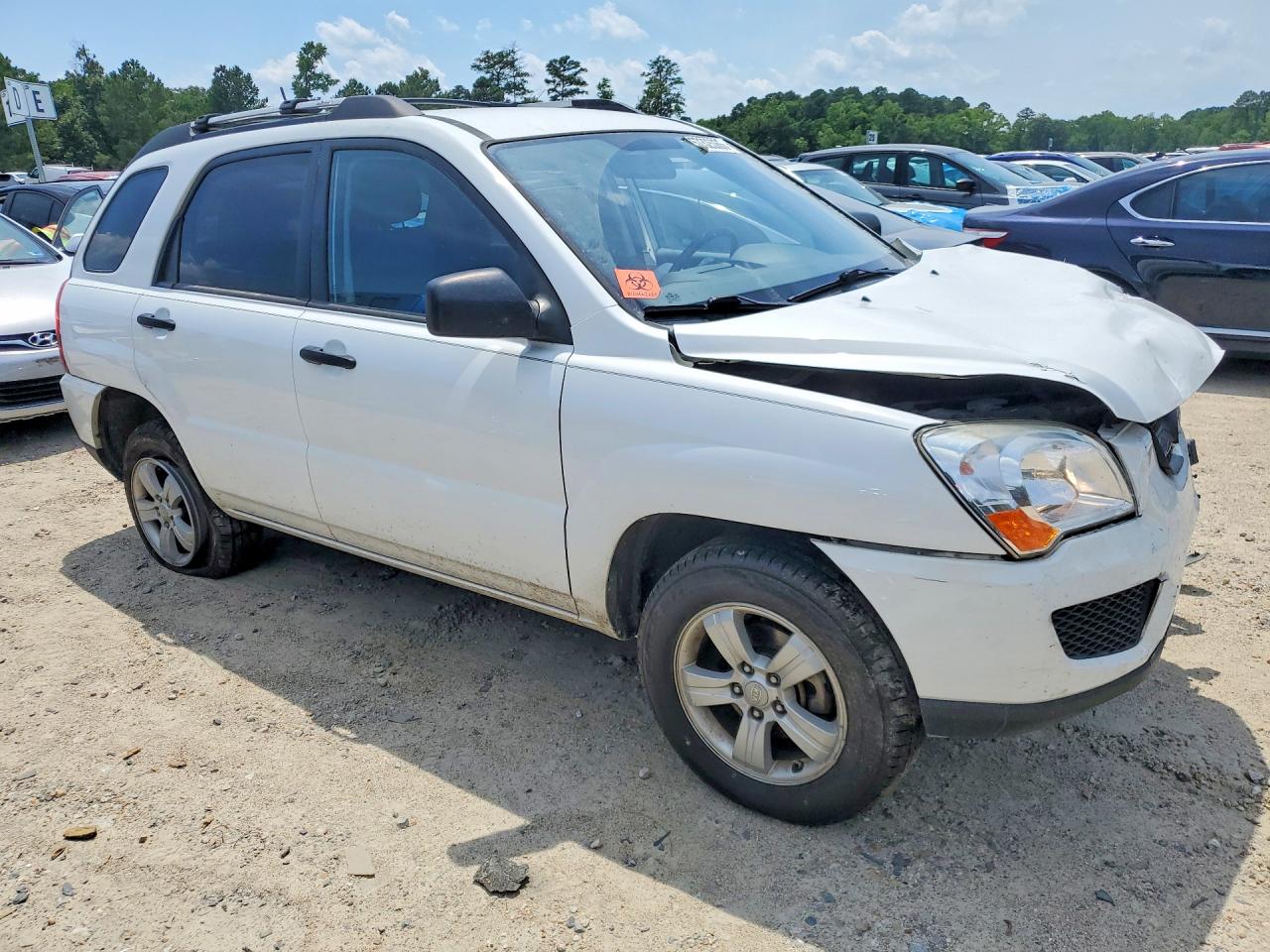 2010 Kia Sportage Lx White vin: KNDKG3A46A7712819