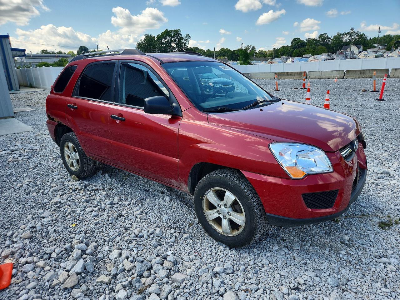 2010 Kia Sportage Lx Red vin: KNDKG3A48A7702972