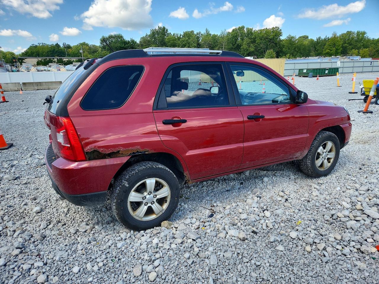 2010 Kia Sportage Lx Red vin: KNDKG3A48A7702972
