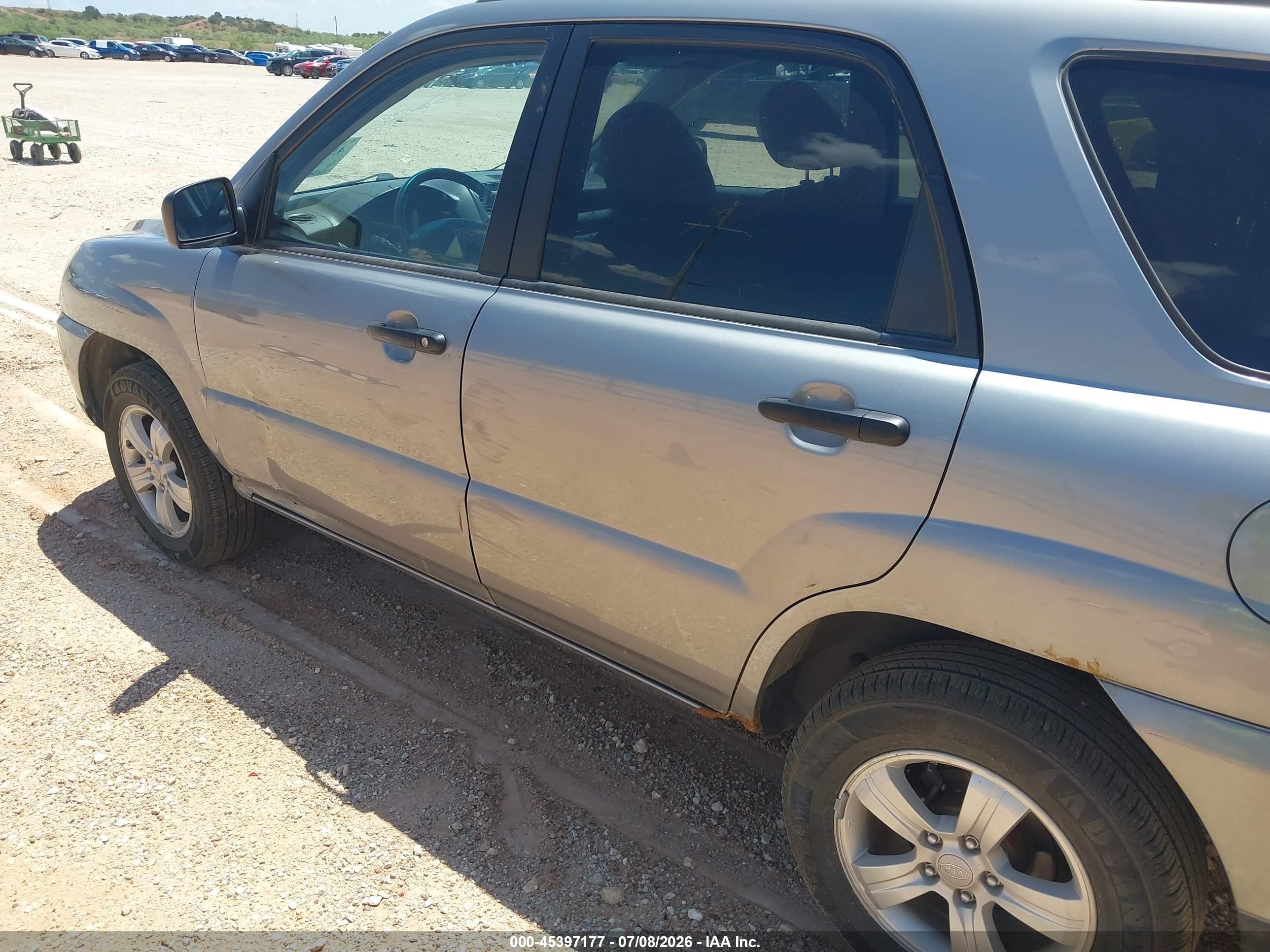 2010 Kia Sportage Lx Silver vin: KNDKG3A49A7728268