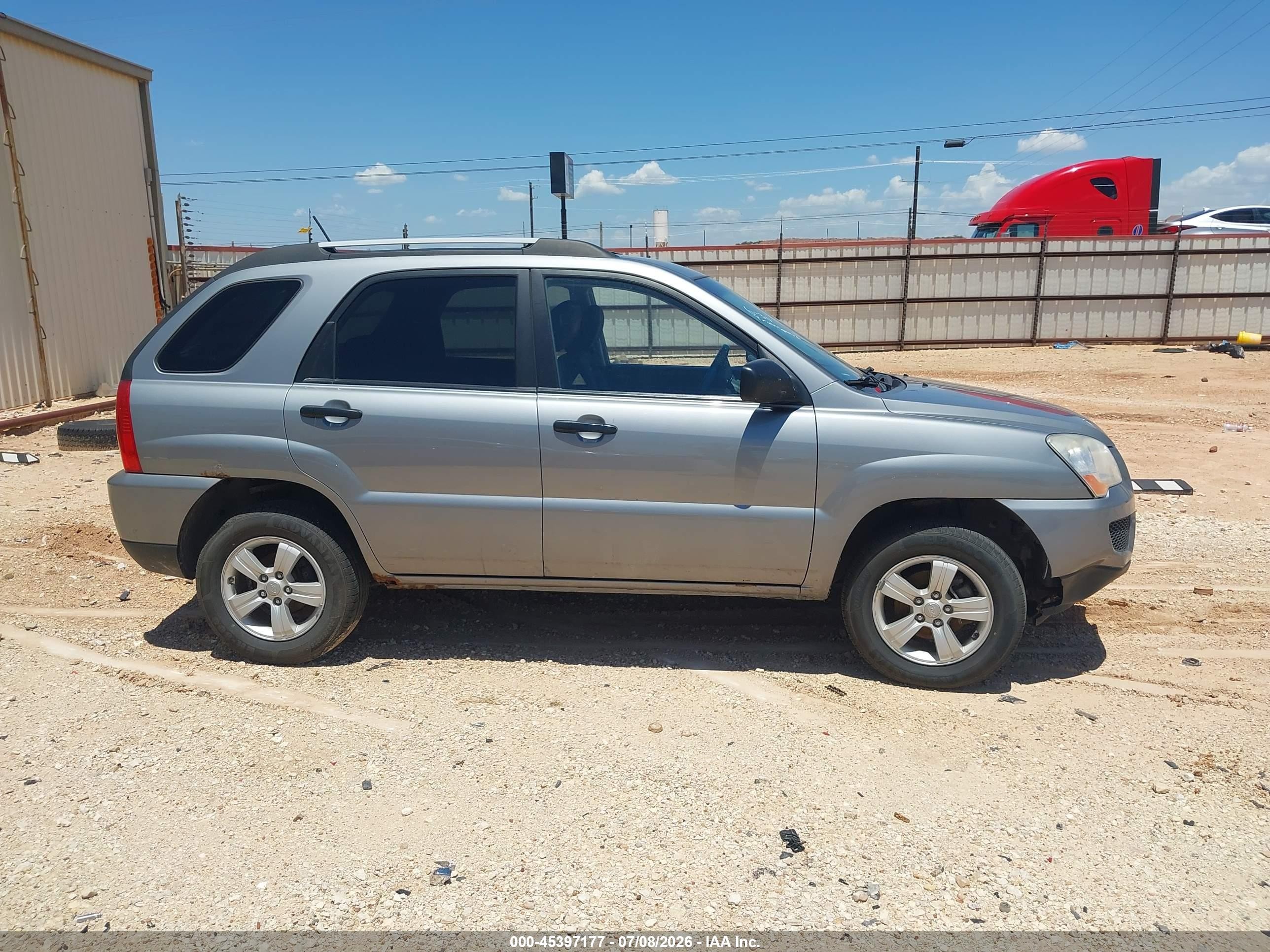 2010 Kia Sportage Lx Silver vin: KNDKG3A49A7728268