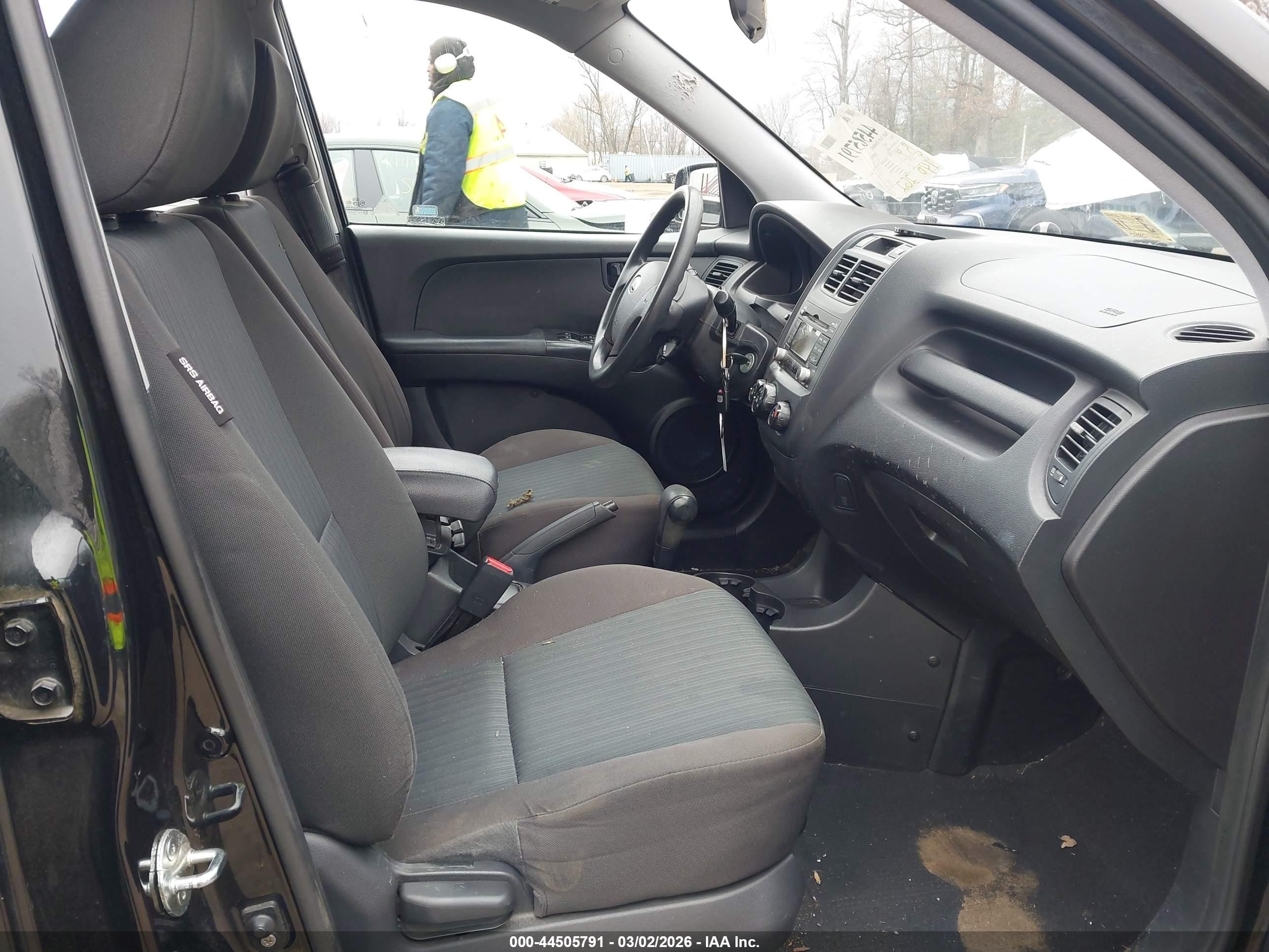 2010 Kia Sportage Lx Black vin: KNDKG3A4XA7692056