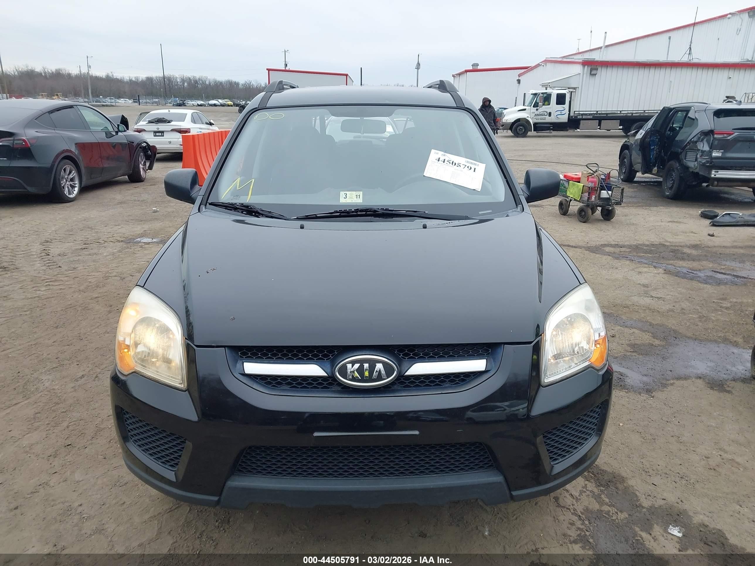 2010 Kia Sportage Lx Black vin: KNDKG3A4XA7692056