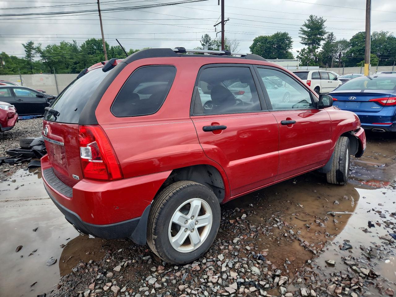 2010 Kia Sportage Lx Red vin: KNDKGCA30A7701063