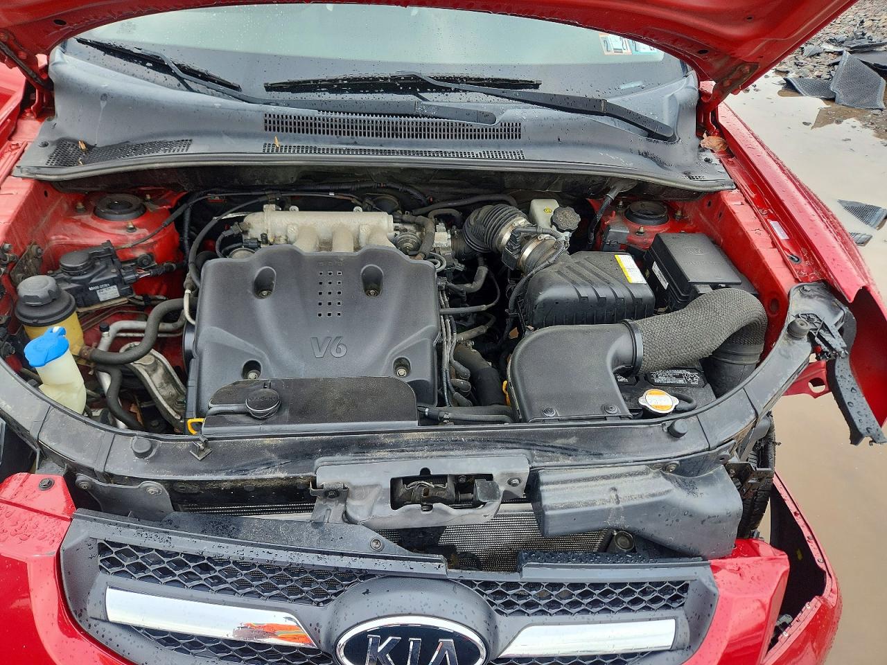 2010 Kia Sportage Lx Red vin: KNDKGCA30A7701063
