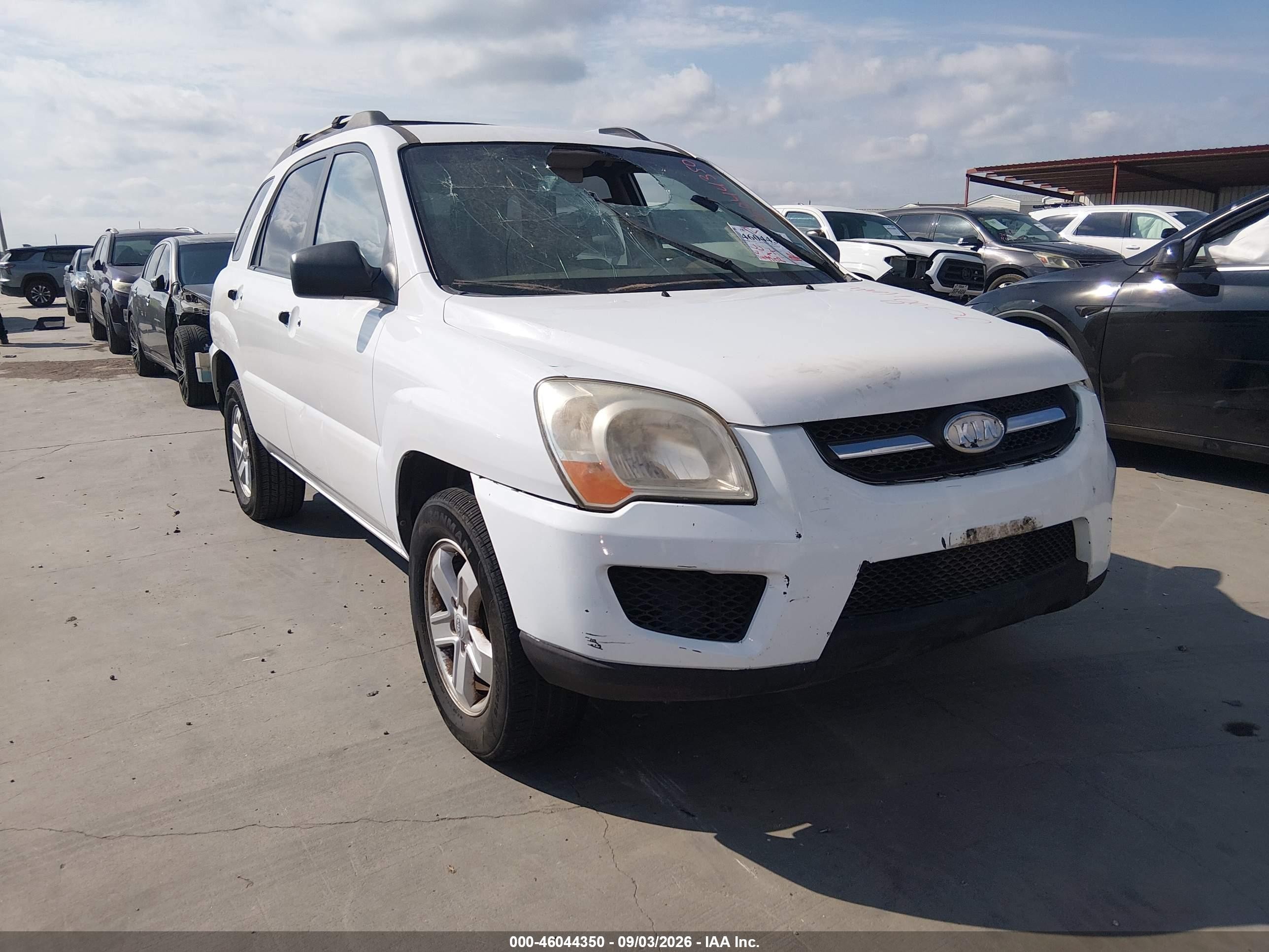 2010 Kia Sportage Lx V6 White vin: KNDKGCA30A7714752